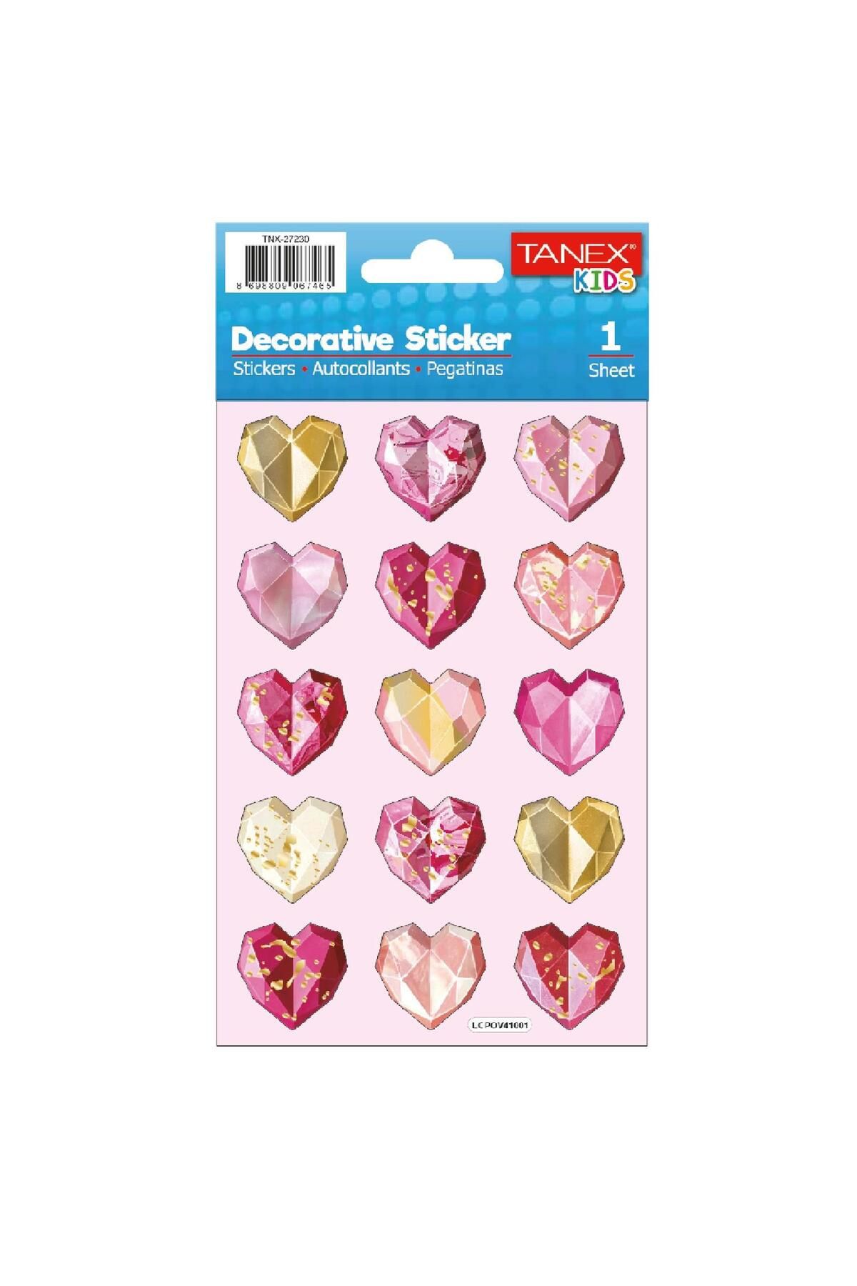 Tanex Kids Sticker Puffy Kalpler Serisi (27230)