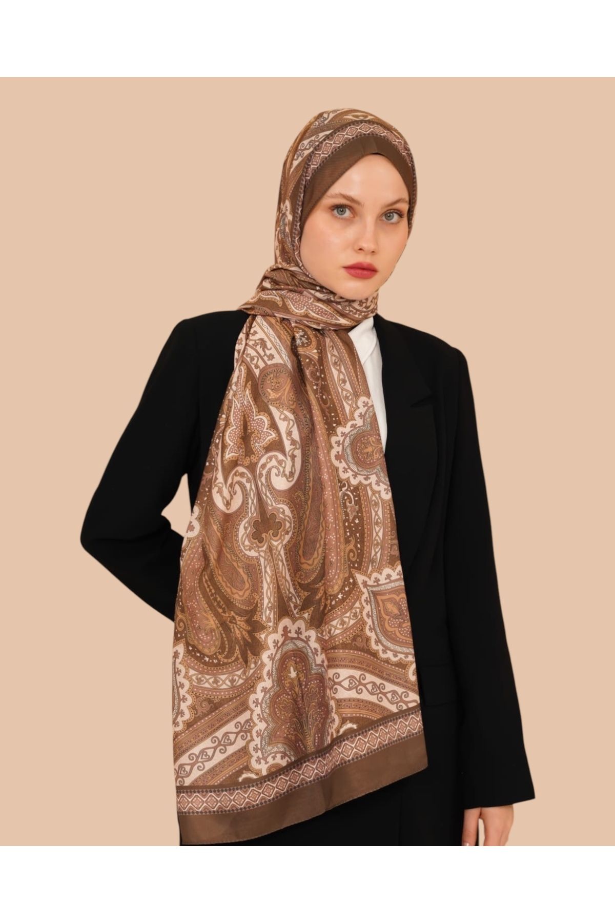 LEİLA SCARF Soft Cotton Şal