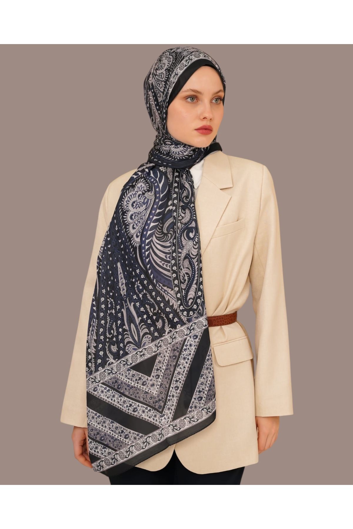 LEİLA SCARF Soft Cotton Şal