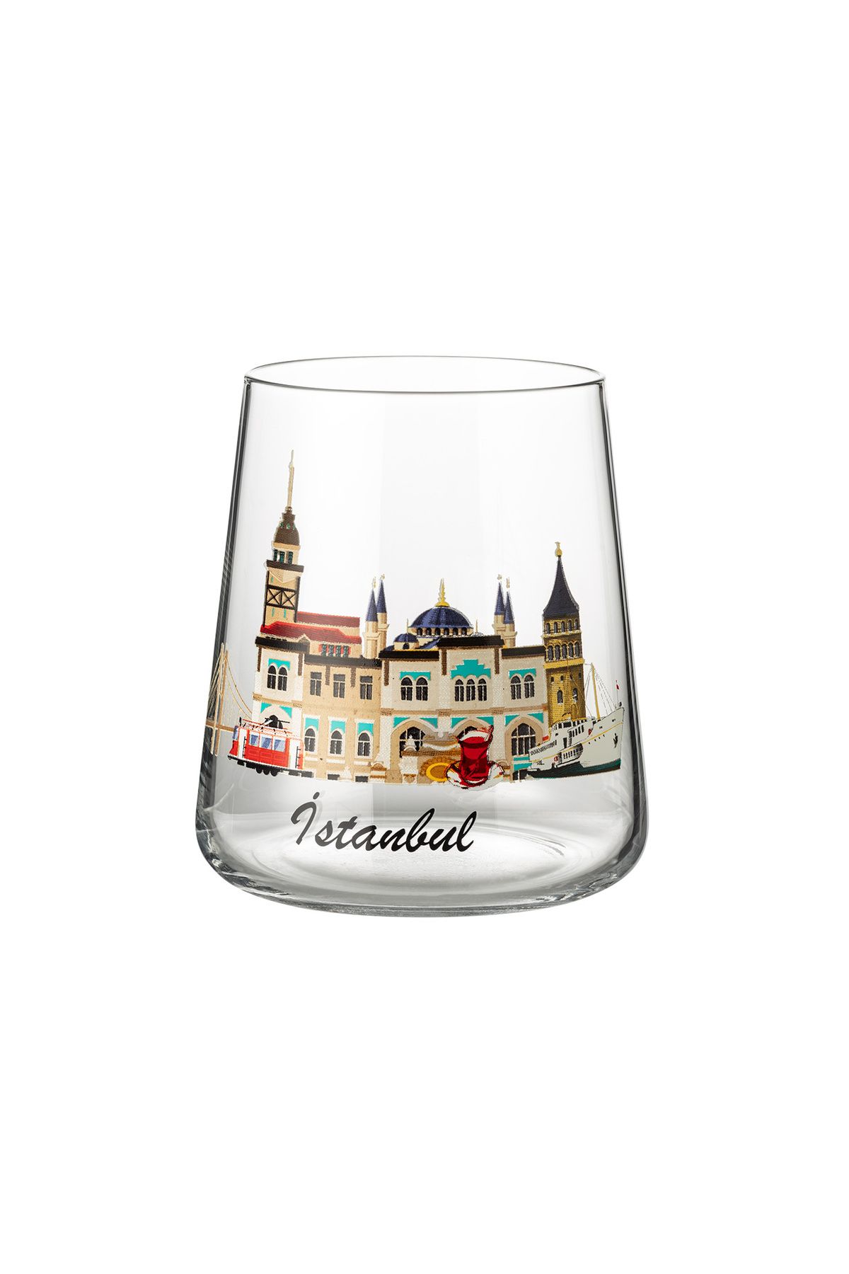 Madame Coco-Istanbul City Set of 2 Water Glasses - Transparent 5
