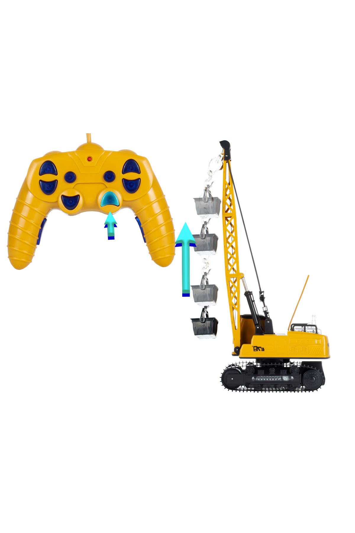 ideal STORE-Interactive Crane with Remote Control CRANE LUXURY idealSTORE, Dimensions 21x14x49 cm Stable Construction 9