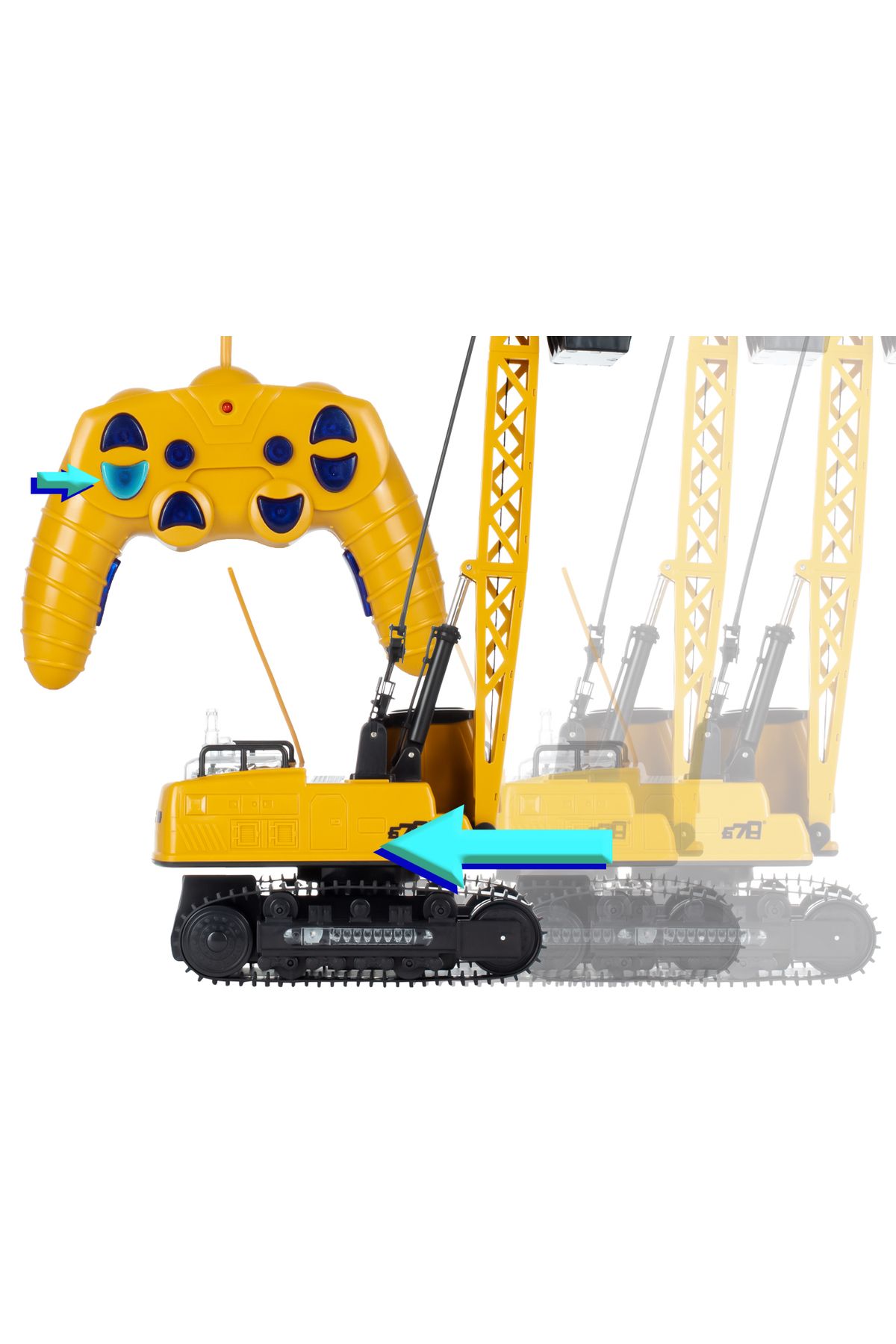 ideal STORE-Interactive Crane with Remote Control CRANE LUXURY idealSTORE, Dimensions 21x14x49 cm Stable Construction 6