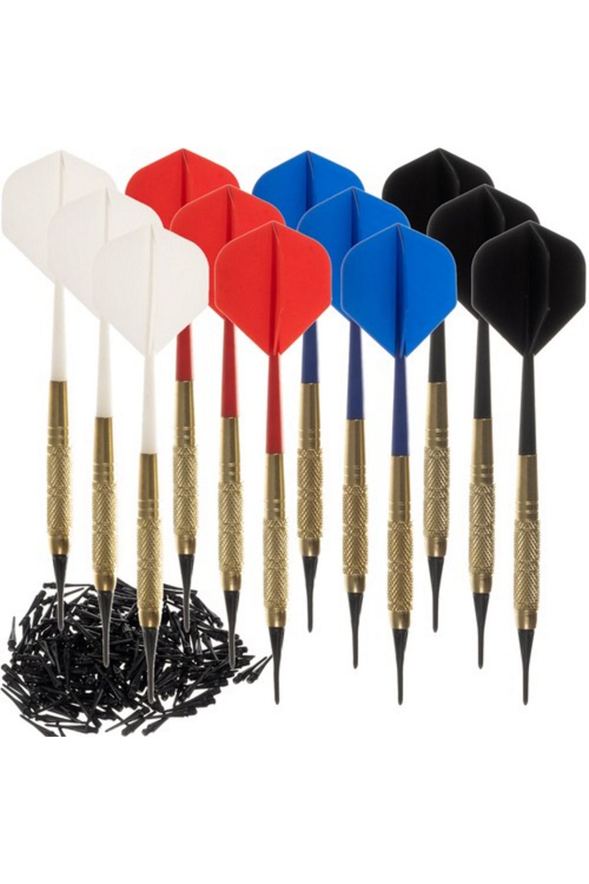 ideal STORE-Set of 12 idealSTORE Professional Darts, Made of High Quality Material, Includes 200 V 4