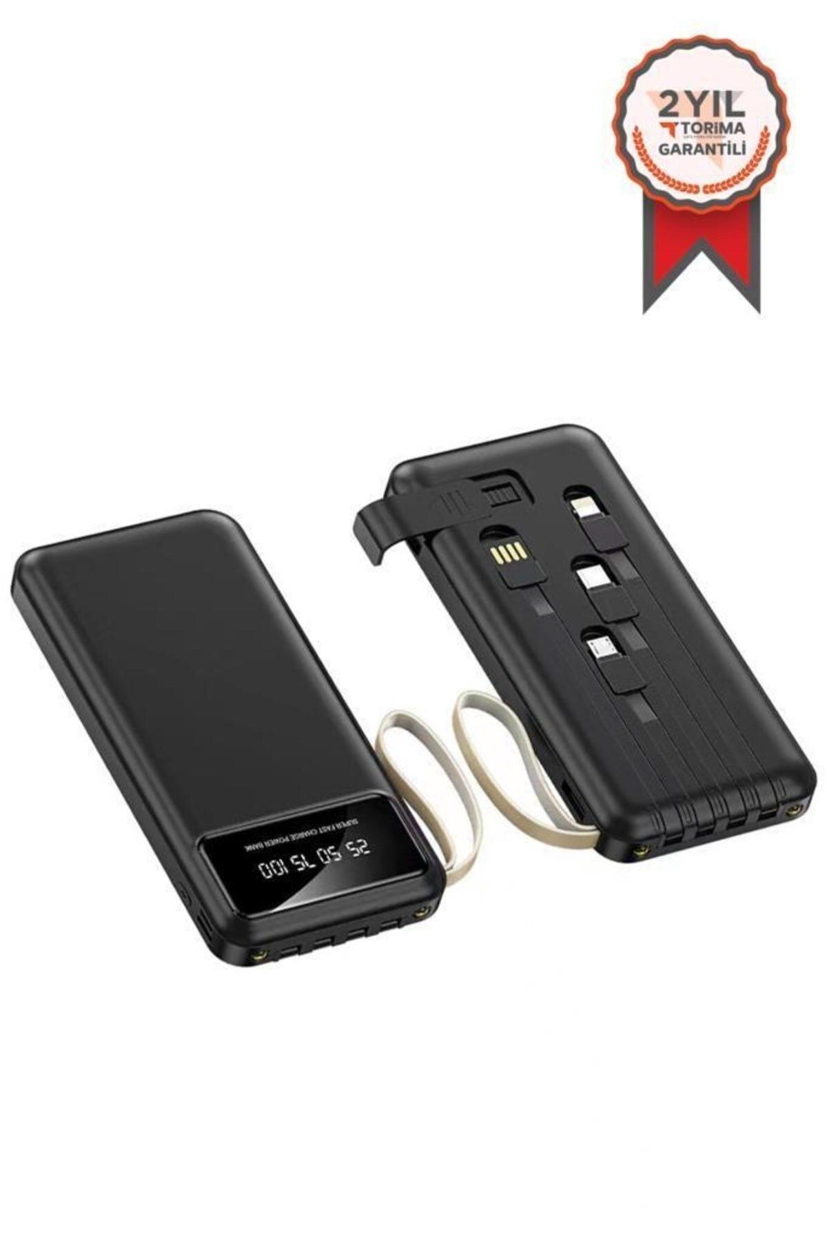 MoonTech Hızlı Şarj Özellikli 4 Çıkışlı 10.000 Mah Powerbank Siyah