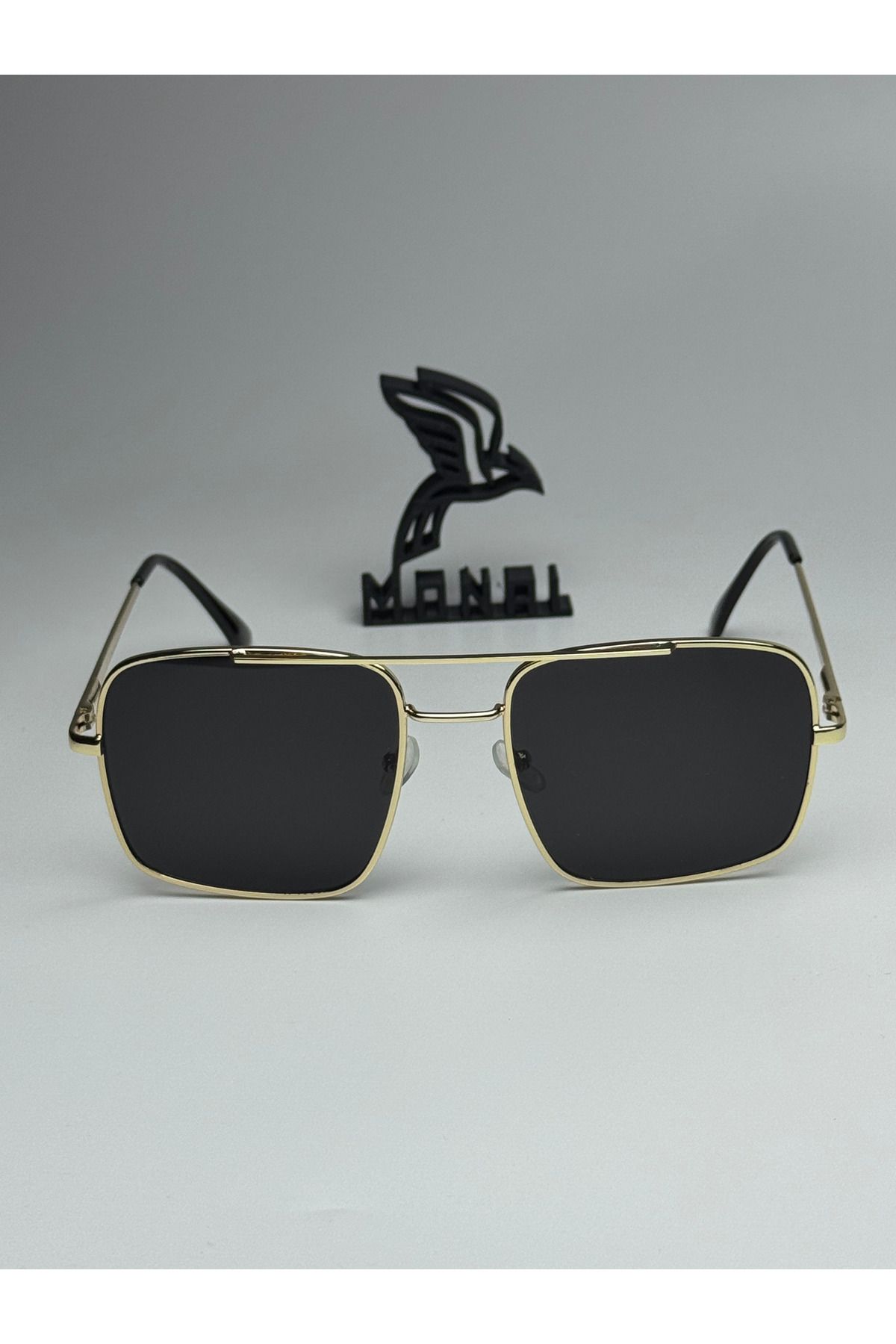 MONAL Reynmen Model Gold-Sap Siyah Mat Cam Güneş Gözlüğü 55 Ekartman