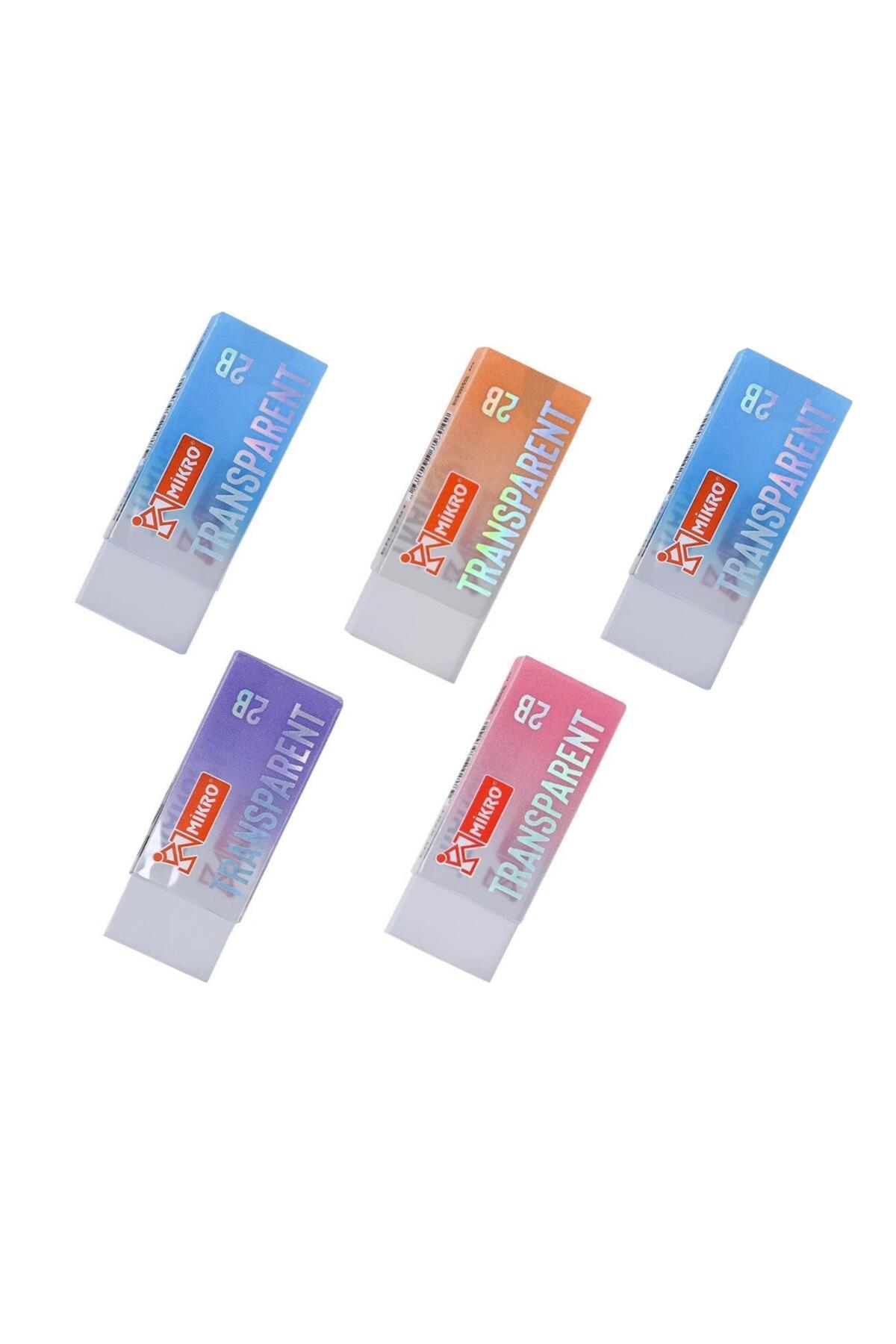 Mikro Büyük Boy Transparent Şeffaf Silgi 5 Adet Er-5701