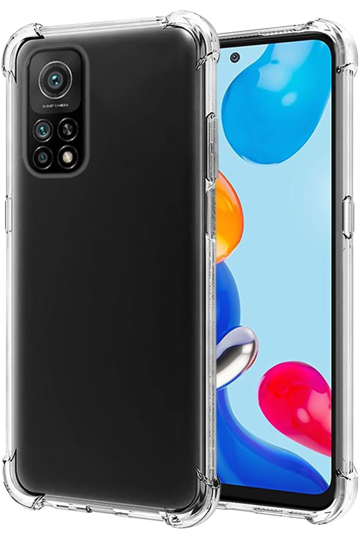 Ehr. Xiaomi Redmi Note 11 Uyumlu Darbe Önleyici Sararmaya Dayanıklı Airbag Korumalı Ultra Slim TPU Şeffaf