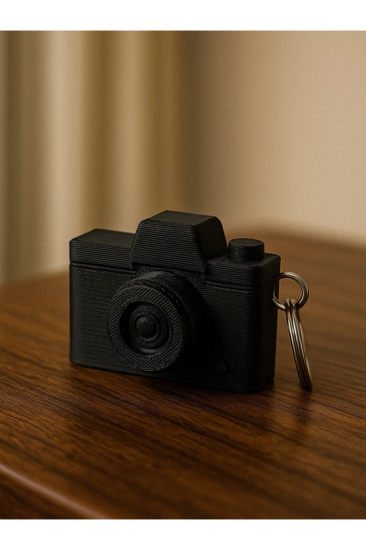 bsdperaminifabrika Mini Retro Kamera Anahtarlık | 3D Baskı Özel Tasarım