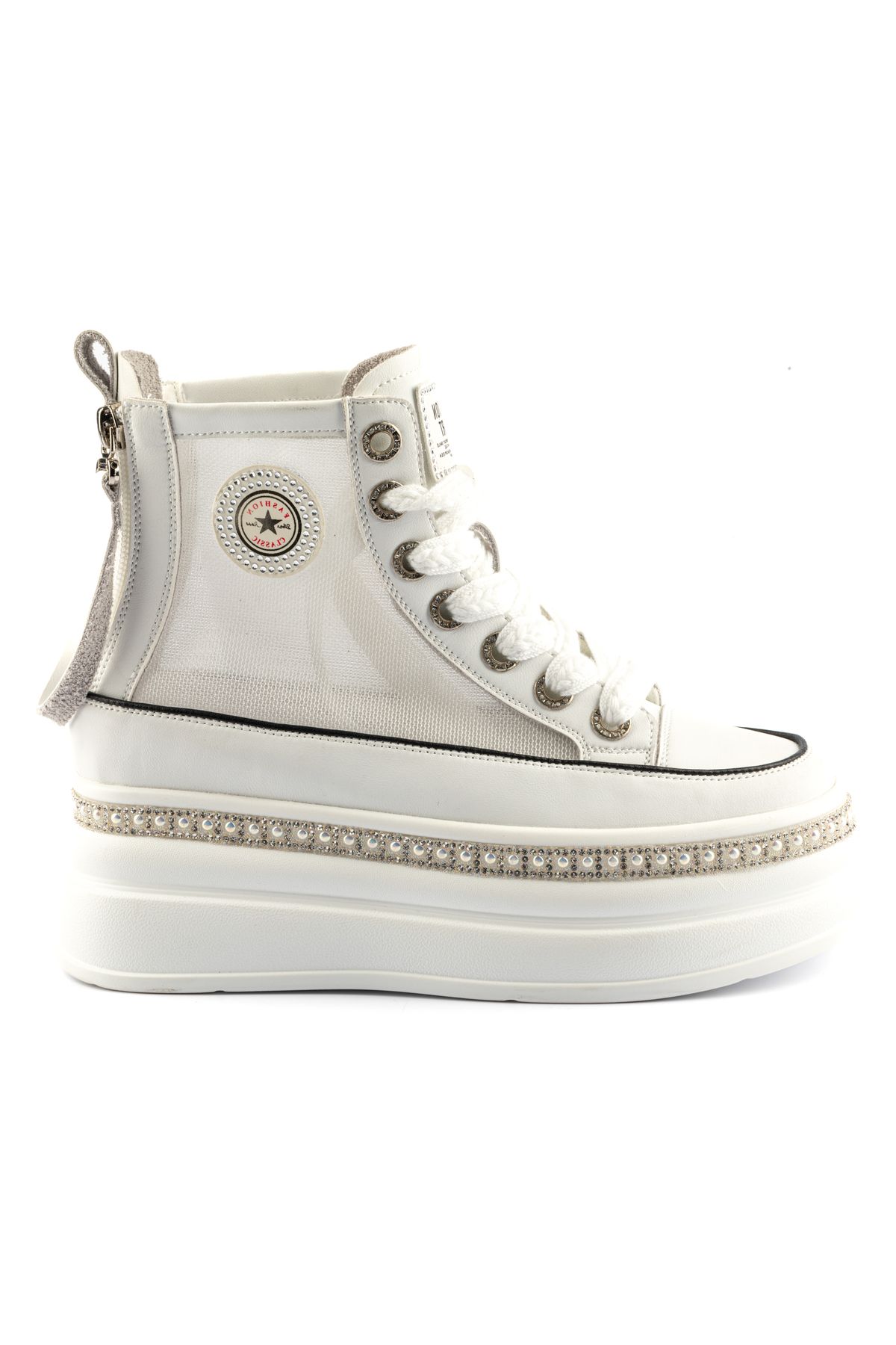 Guja Kadın Kalın Taban Taşlı Sneaker