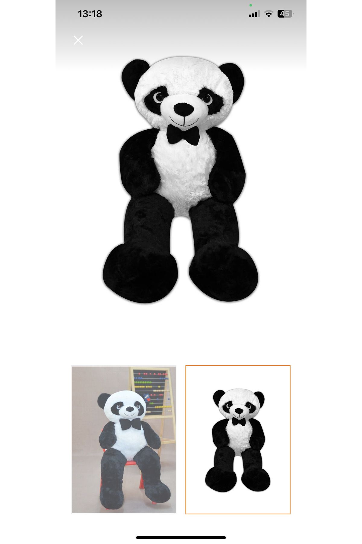 Toys Peluş papyonlu panda