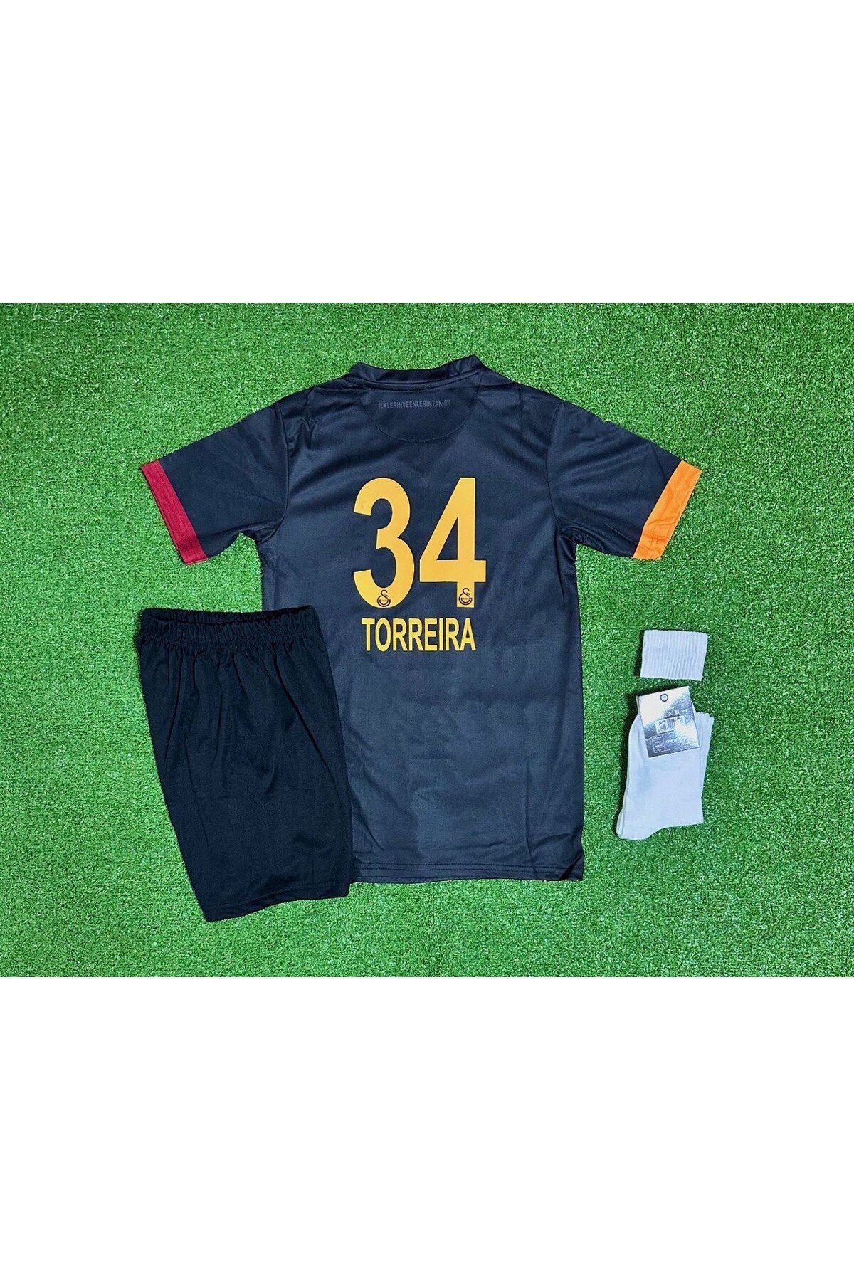 Alaturka Mix 5 YILDIZLI Gâlatâsarây 2025 Yeni Sezon Lucas Torreira . Special Siyah Çocuk Forması 5 YILDIZLI