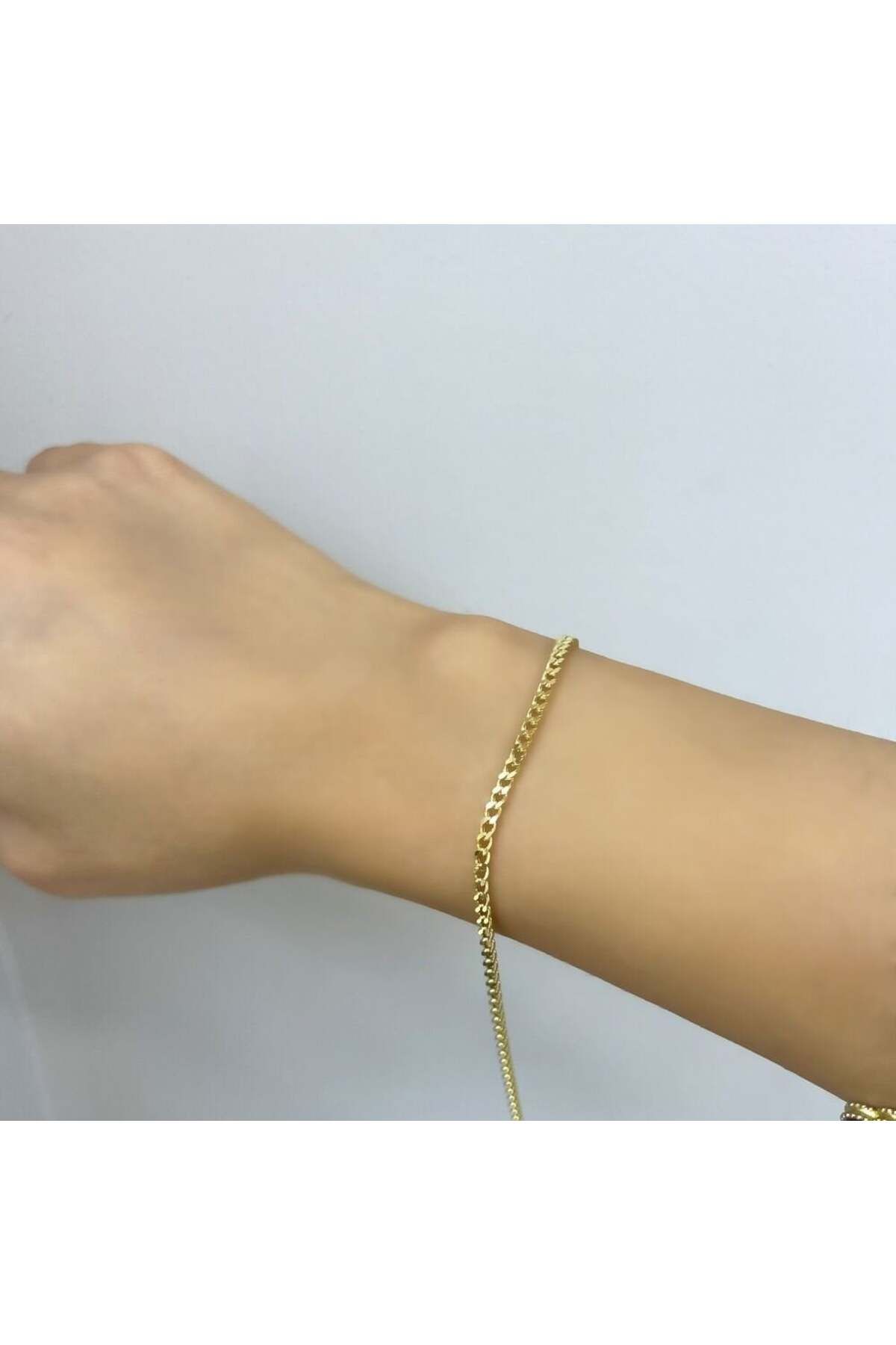 byBurak GOLD İnce Gurmet Zincir Bileklik – BLK0980