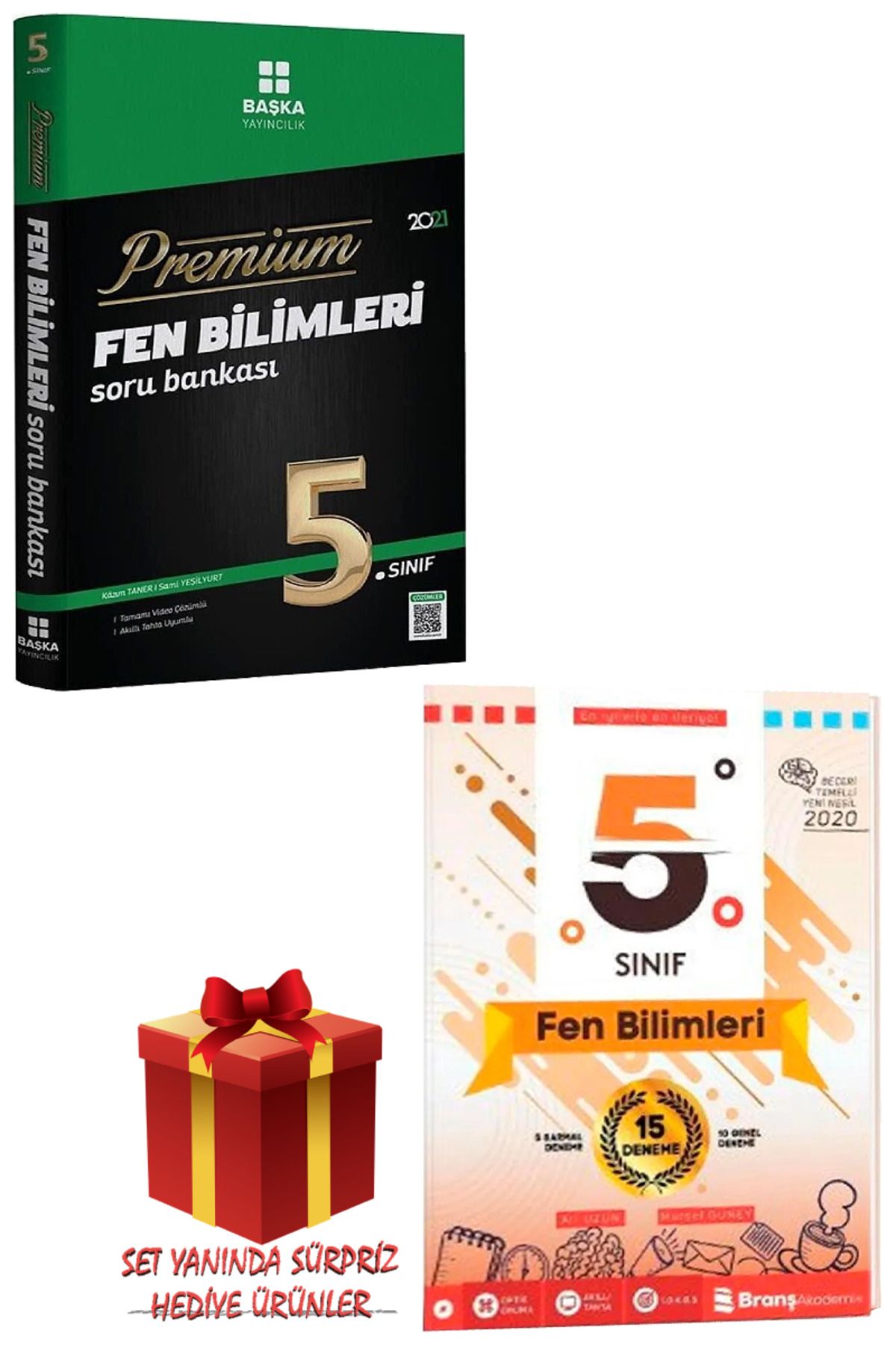 Başka Yayıncılık 5. Sınıf Premium Fen Bilimleri Soru Bankası + Fen Bilimleri 15 Deneme + Hediye