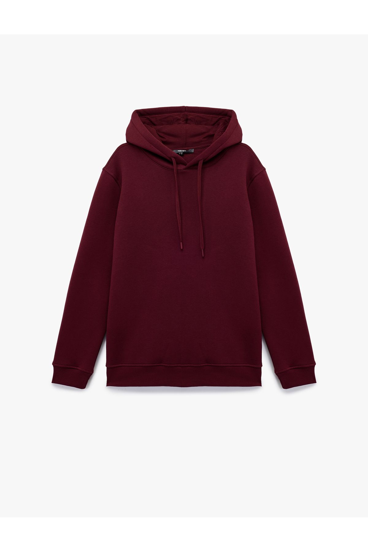 Koton Şardonlu Uzun Kollu Basic Kapşonlu Sweatshirt