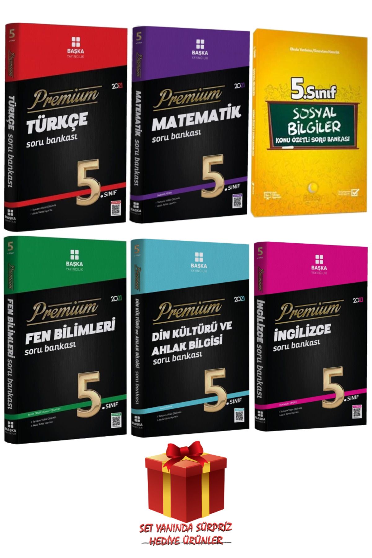 Başka Yayıncılık 5.Sınıf Türkçe+Matematik+Sosyal Bilgiler+Fen Bilimleri+Din Kültürü ve Ahlak Bilgisi+İngilizce Soru B