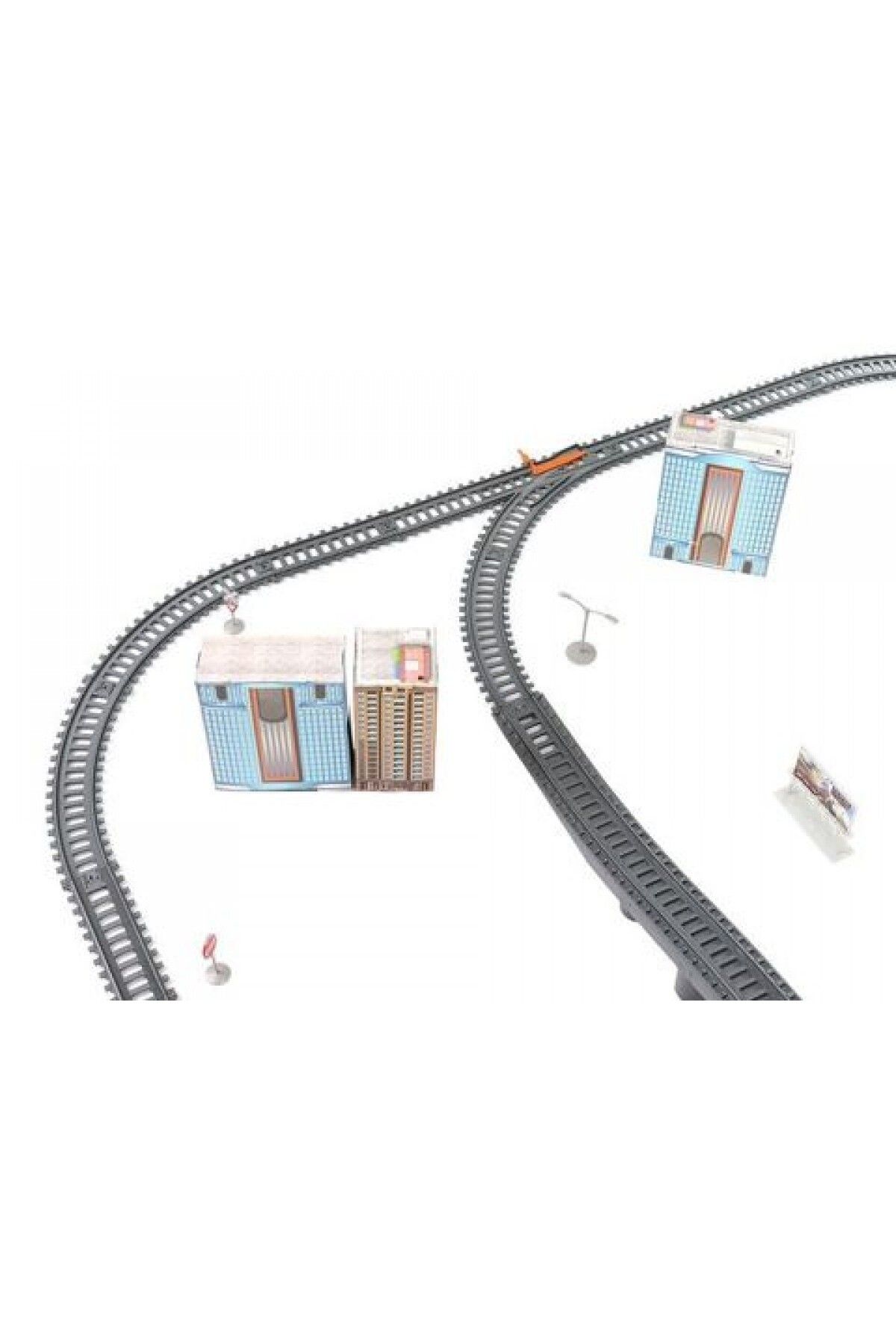 ideal STORE-Electric circuit TRAIN TOY IdealStore- Size 9 m Includes 5 buildings, bridge with tunnels, 43 pieces as 9