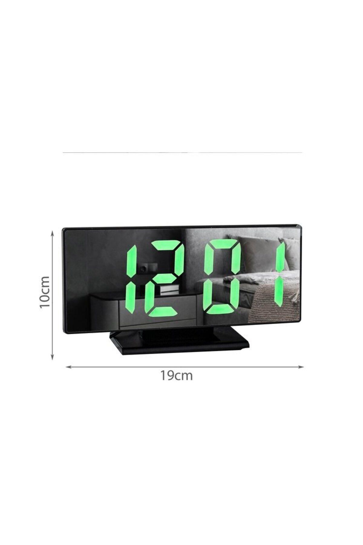 ideal STORE-Ideal Store LED alarm clock with black mirror and thermometer 19x10 cm 5