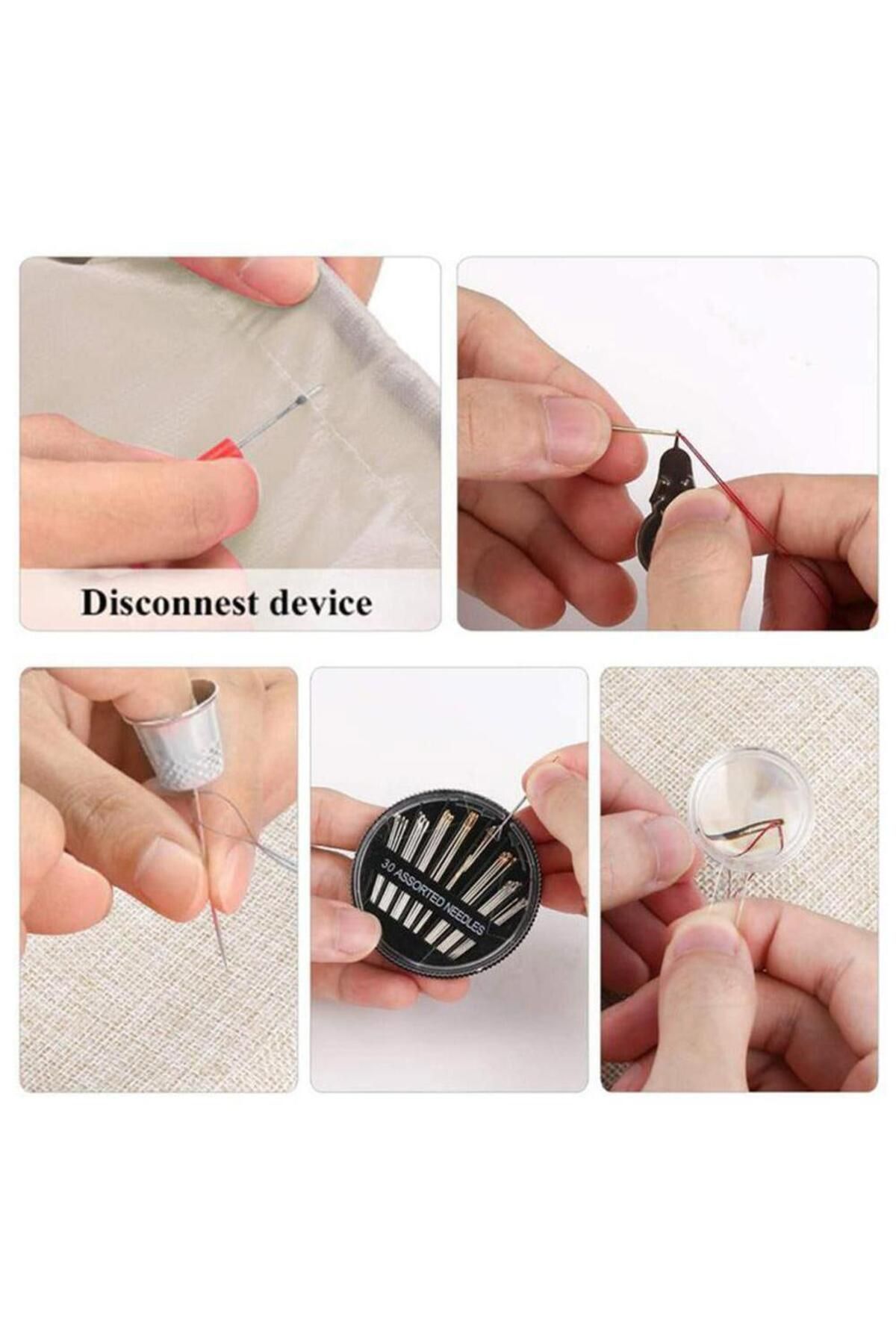 ideal STORE-Kit de Cusut Master Little Tailor idealSTORE, Include 129 de Accesorii pentru Cusut, Ace, Papiote, F 6