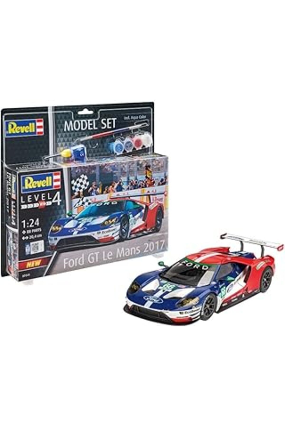 Mu Art Ahşap Revell 1:24 Ford Gt Le Mans 2017 Araba 67041