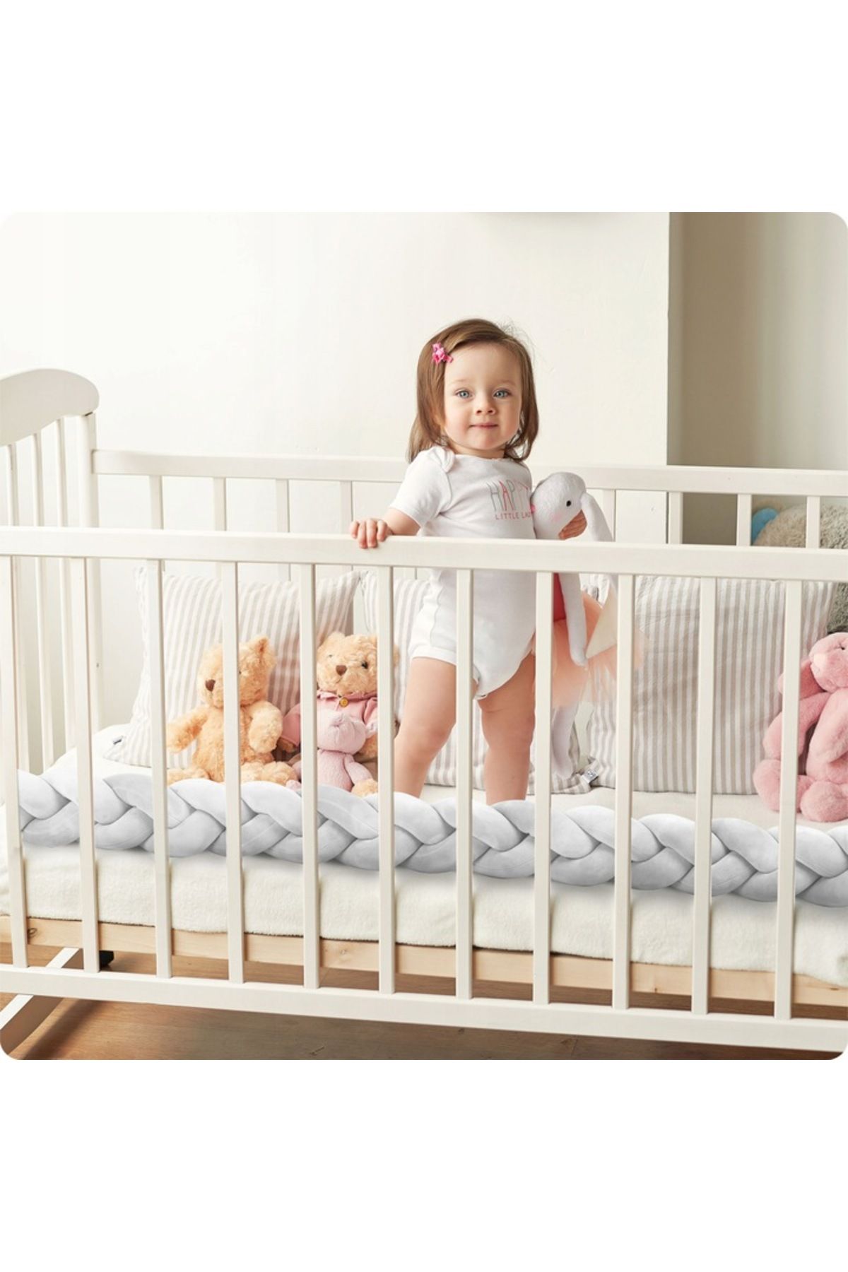 ideal STORE-Rico idealSTORE Bumper Side Protection for Crib, Length 3 m, Soft material, Pleasant to the touch 3