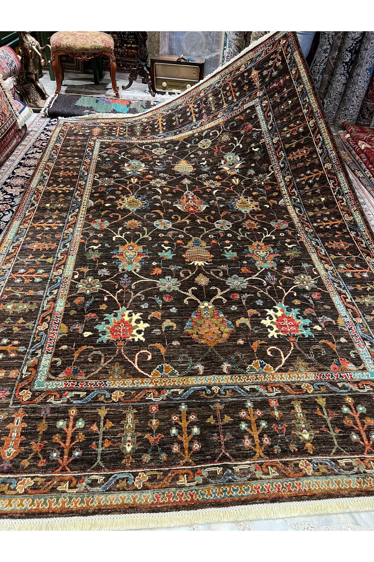 RD RAMAZAN DAĞ EL HALI SANATI El Dokuma Afgan Şirvan Halısıdır Birinci Sınıf Kalite Ebat 310x211