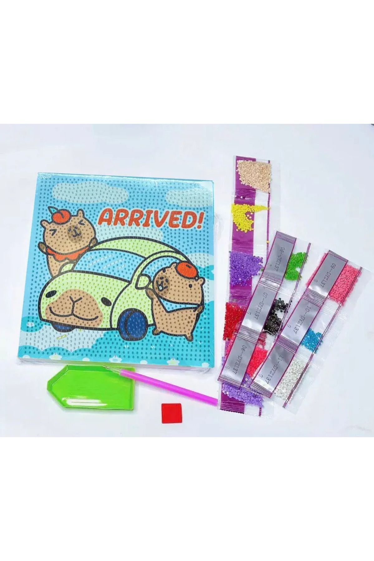 synshop Capybara Kapibara Elmas Mozaik Kendin Yap Dıy Boyama Seti Boncuklu Taşlı Tablo Tuval Taşlama