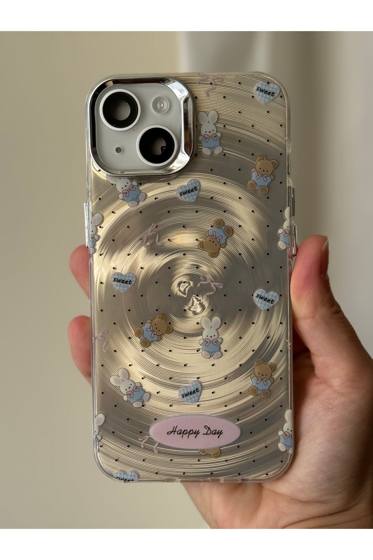 FİŞNEİLETİŞİM İPHONE 13/14 UYUMLU AYICIK DESENLİ SEVİMLİ KILIF