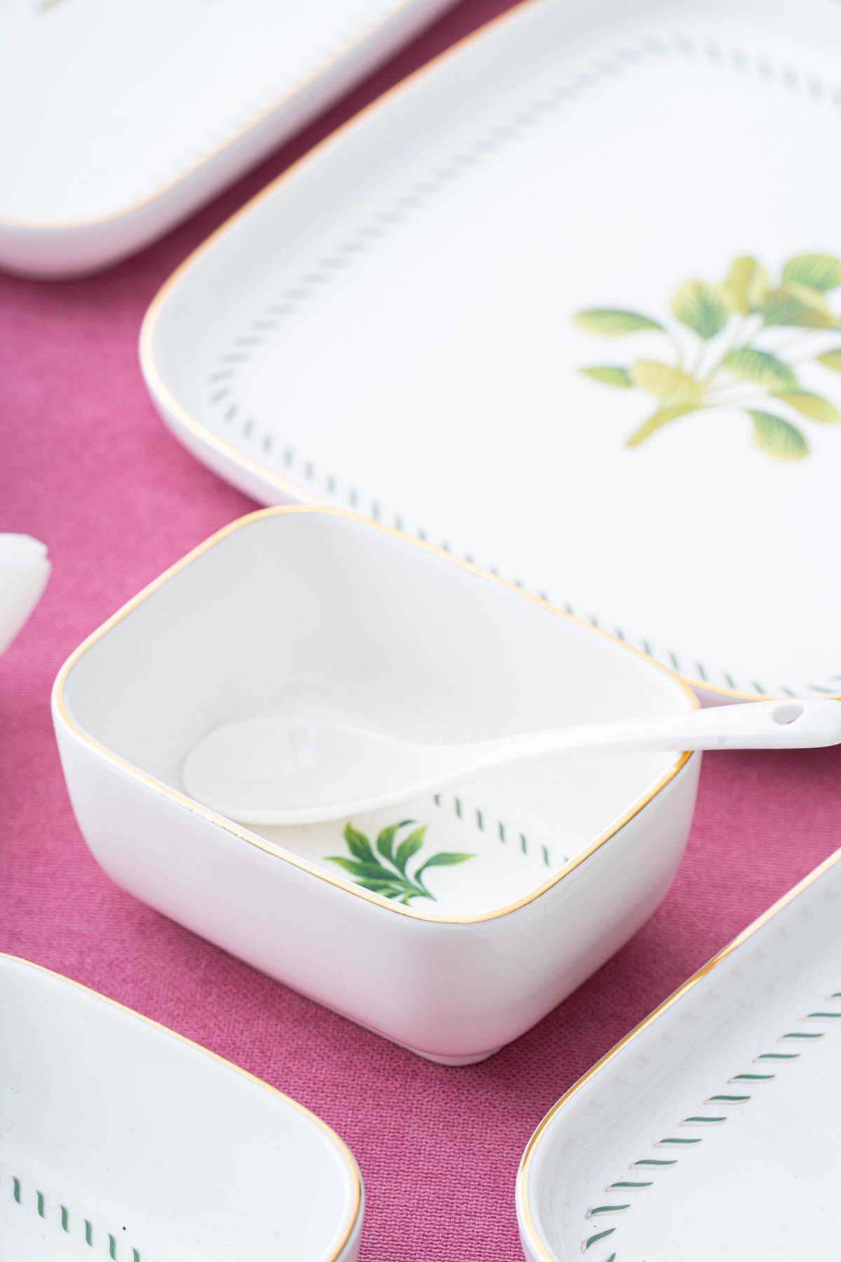 ACAR-Leona 6-Person 45 Piece Breakfast & Dinner Set 5