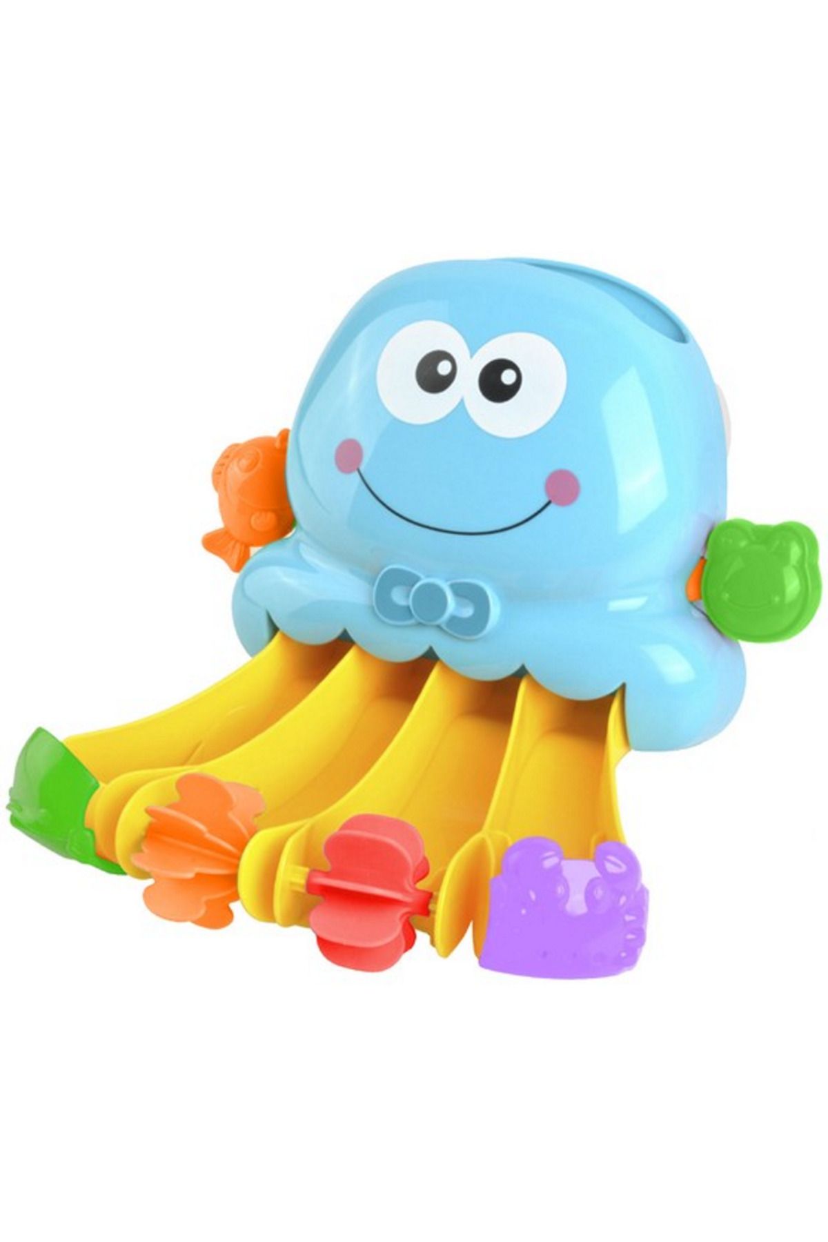ideal STORE-Jucarie de Baie Caracatita idealSTORE, Dimensiuni 27 x 5 x 30 cm, Include un Tobogan cu apa, 4 cupe 5