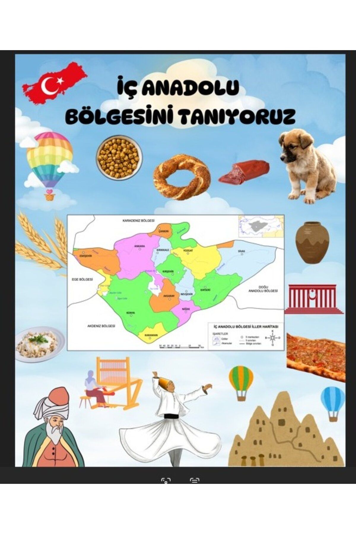 PROMISEBACKDROP2 İÇ ANADOLUYU TANIYALIM, Fotoğraf Çekim Arka Fon, Renkli ve Neşeli Tasarım
