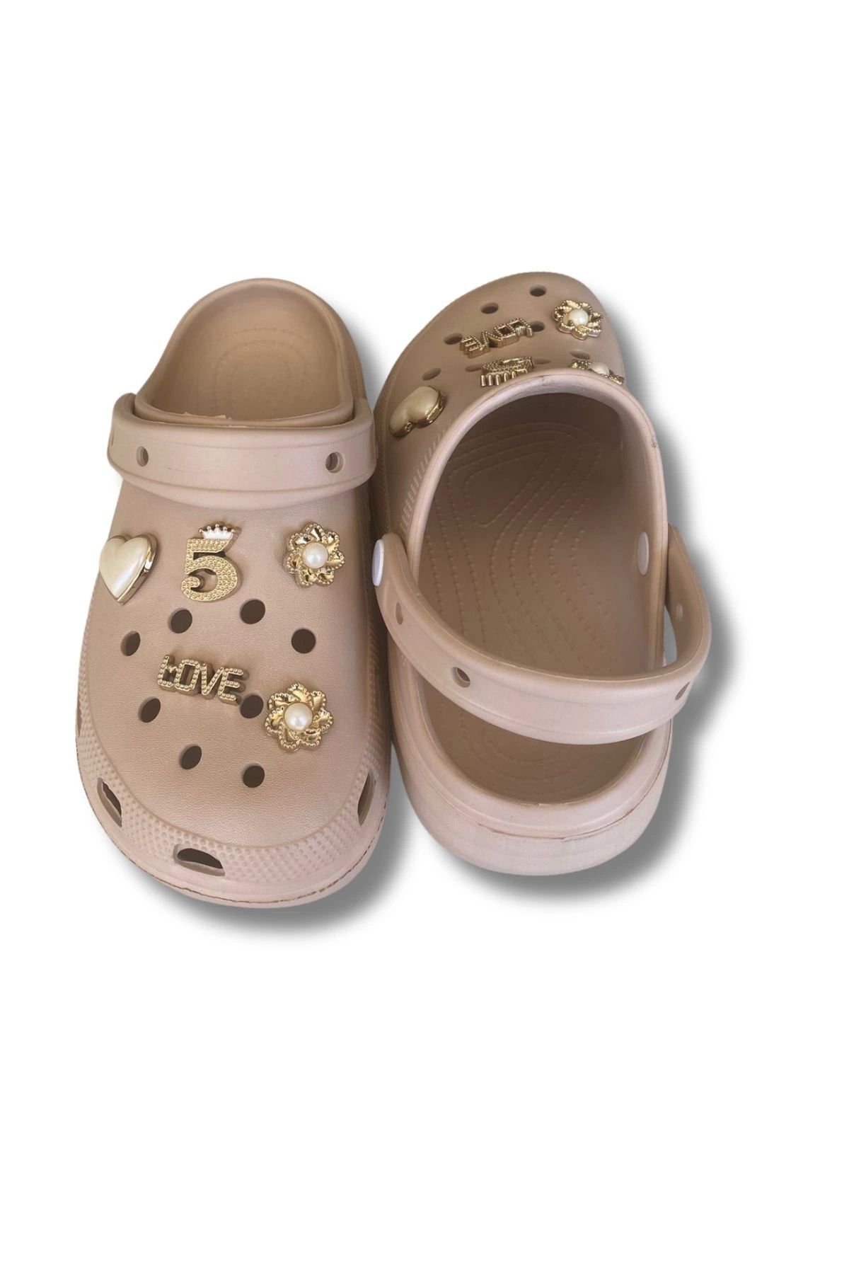 Lovita Shoes-Lovita C.R.O.C.S Model Slippers 36-40 Cream 4