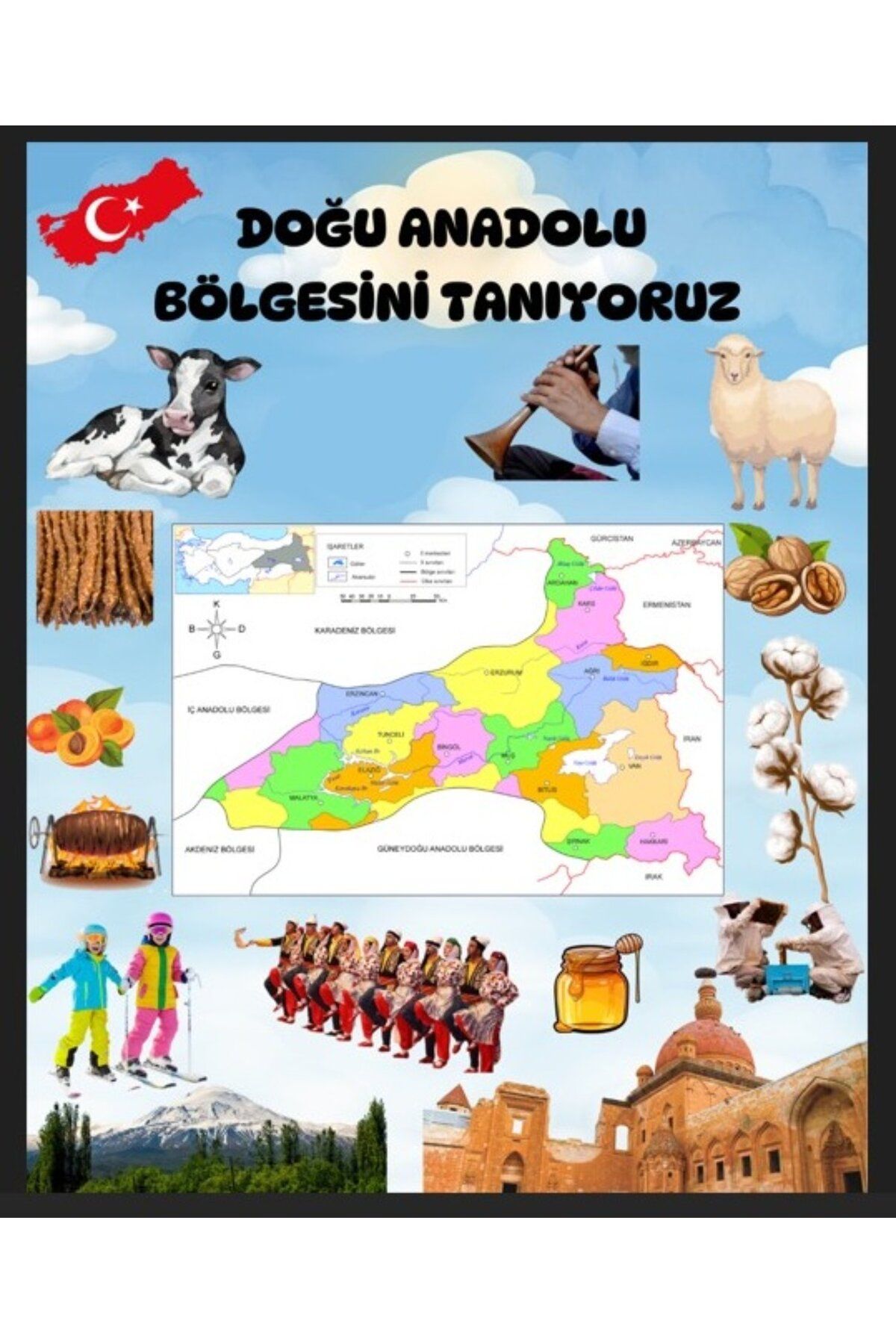 PROMISEBACKDROP2 DOĞU ANADOLUYU TANIYALIM, Fotoğraf Çekim Arka Fon, Renkli ve Neşeli Tasarım