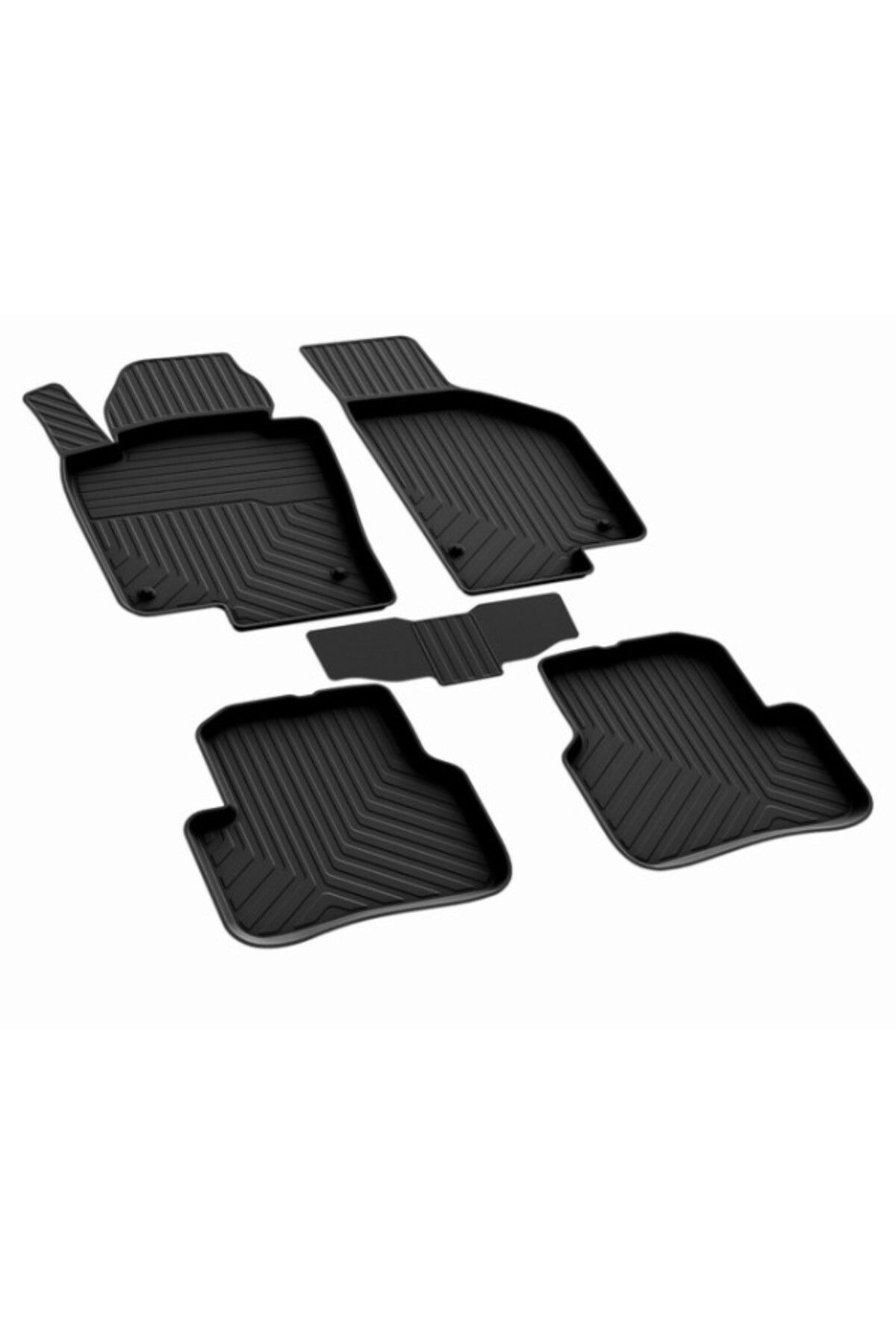 ferrous autoaccessories Skoda Fabia 2 Ferrous 4D Havuzlu Kauçuk Paspas 2007 2014