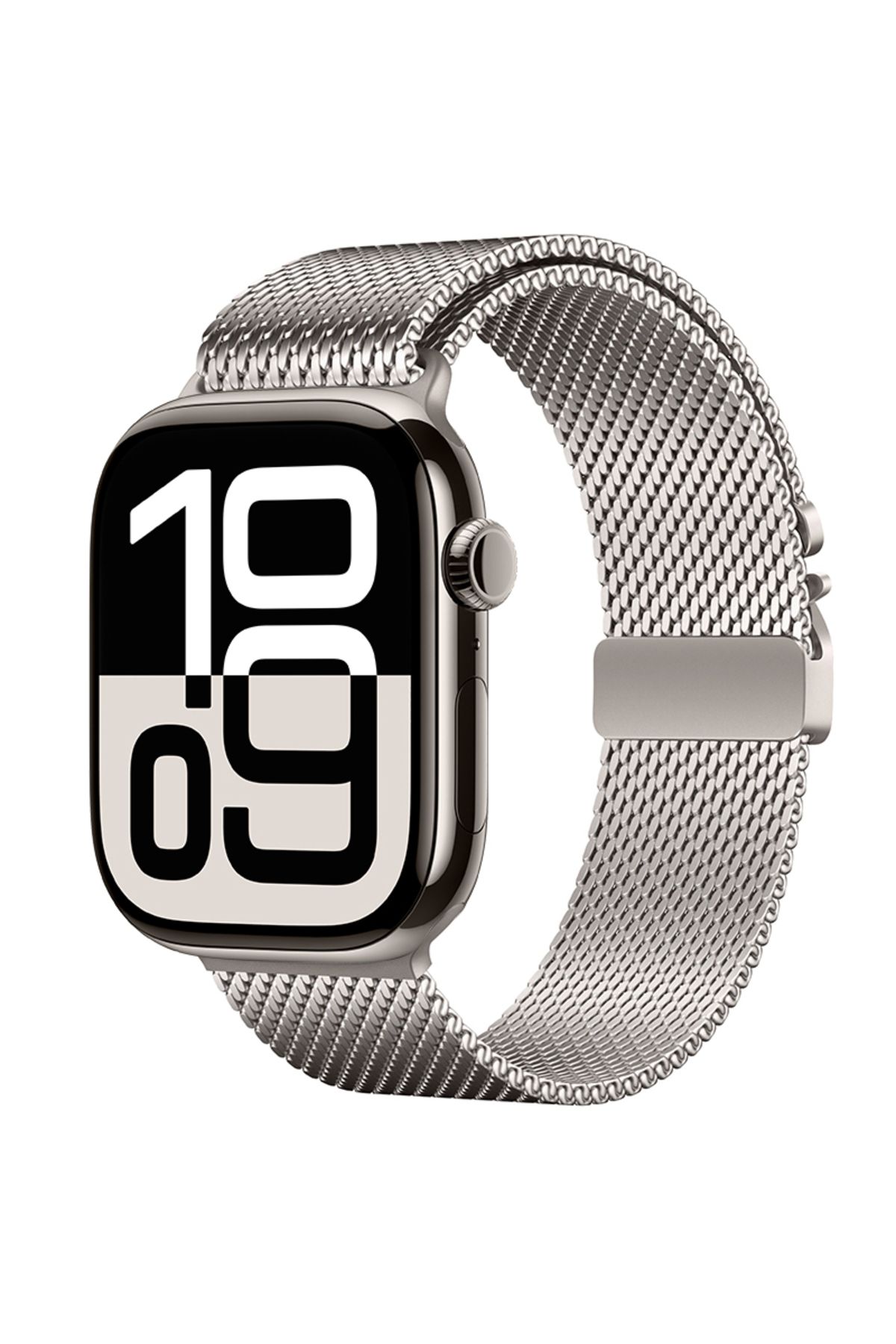 Megafox Teknoloji Apple Watch 42mm Uyumlu Zore KRD-121 Metal Hasır Kordon