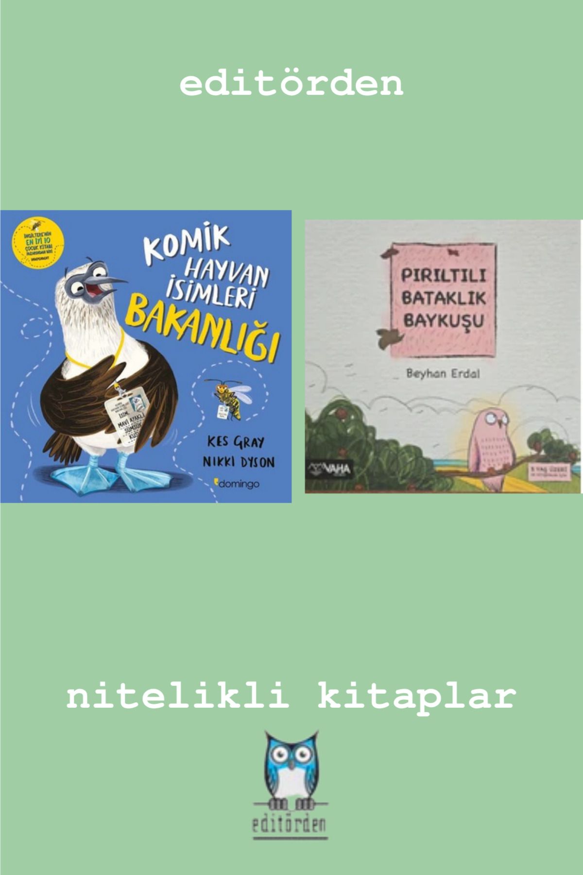 Bilge Kuş Yayınları Komik Hayvan İsimleri Bakanlığı - Pırıltılı Bataklık Baykuşu