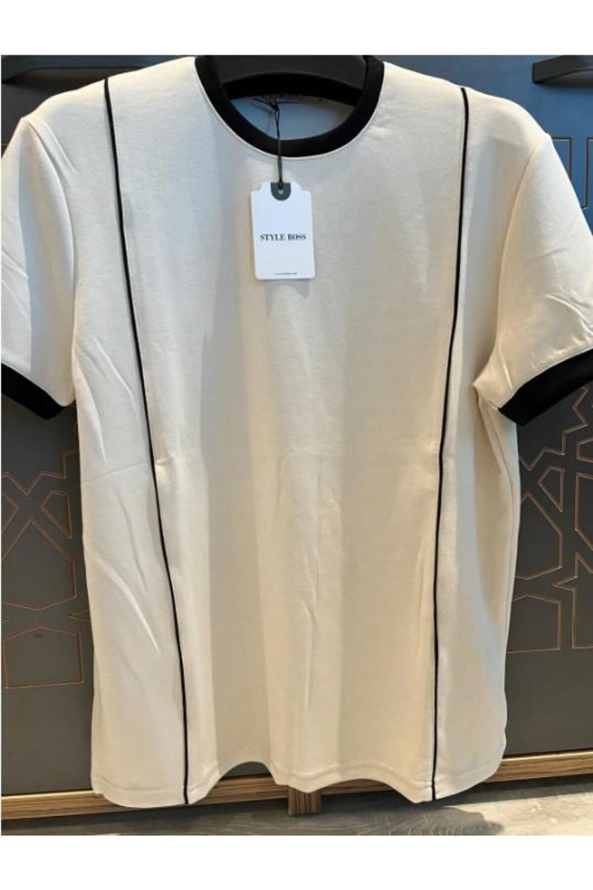 STYLE BOSS Taş Bisiklet Yaka Modelli E1009