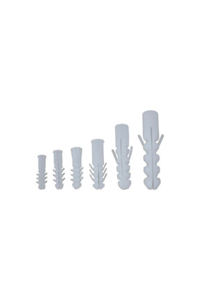 MEY İthalat® Plastik Dubel Beyaz 12 Mm ( 50 Adet )