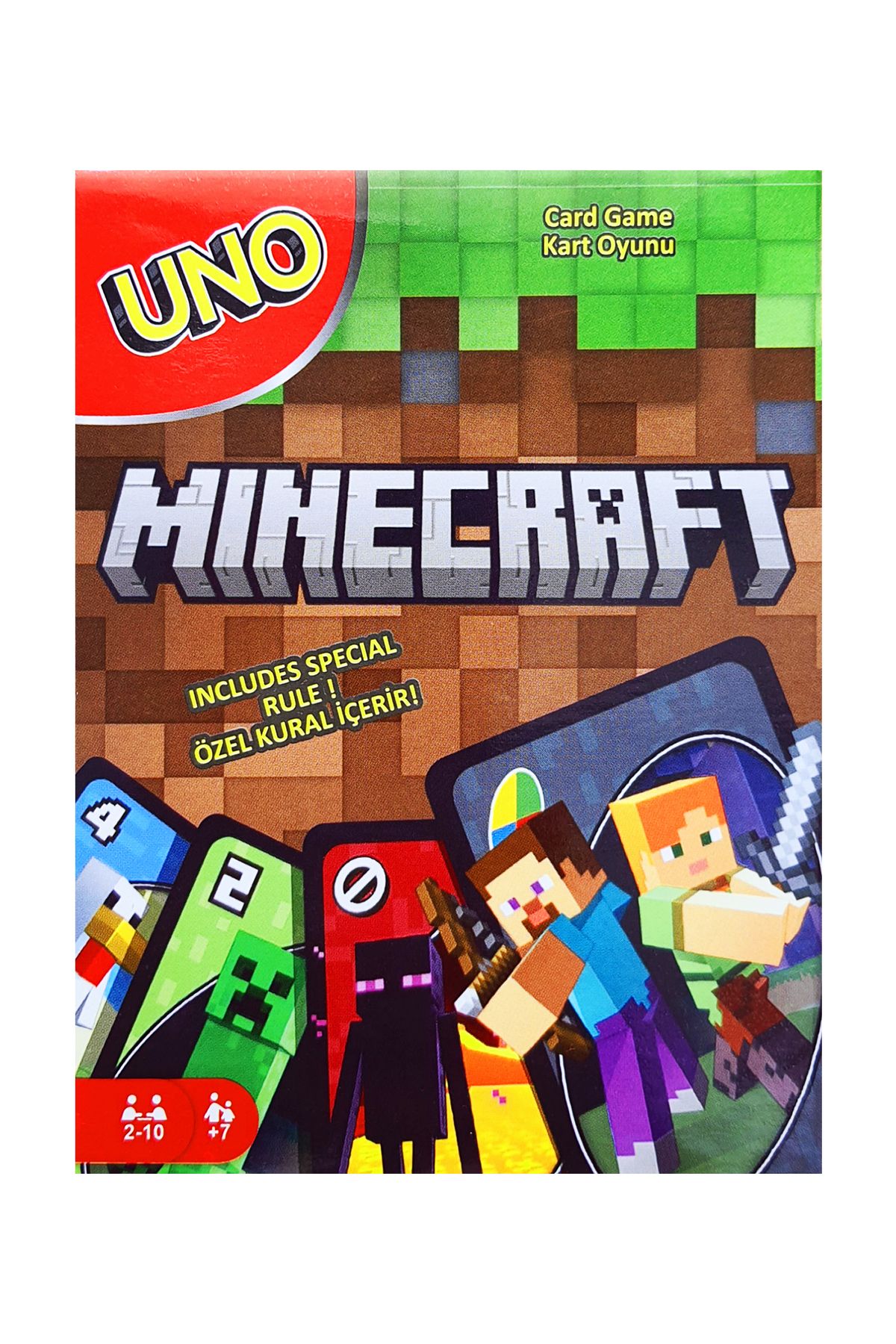 POPKONSOL Uno Minecraft Oyun Kartı Resimli Uno Oyun