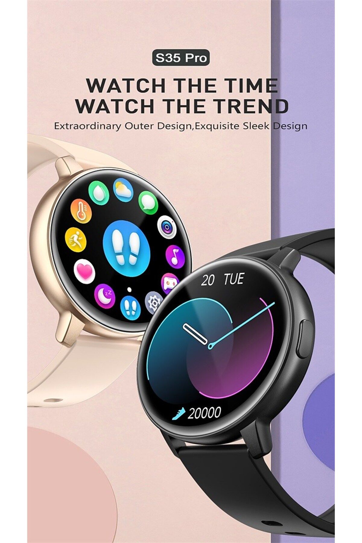 ideal STORE-Ceas SmartWatch GoFit idealStore, Ecran Full Touch 1.3 inch, Rezistent la Apa IP68, Bluetooth, Monit 4