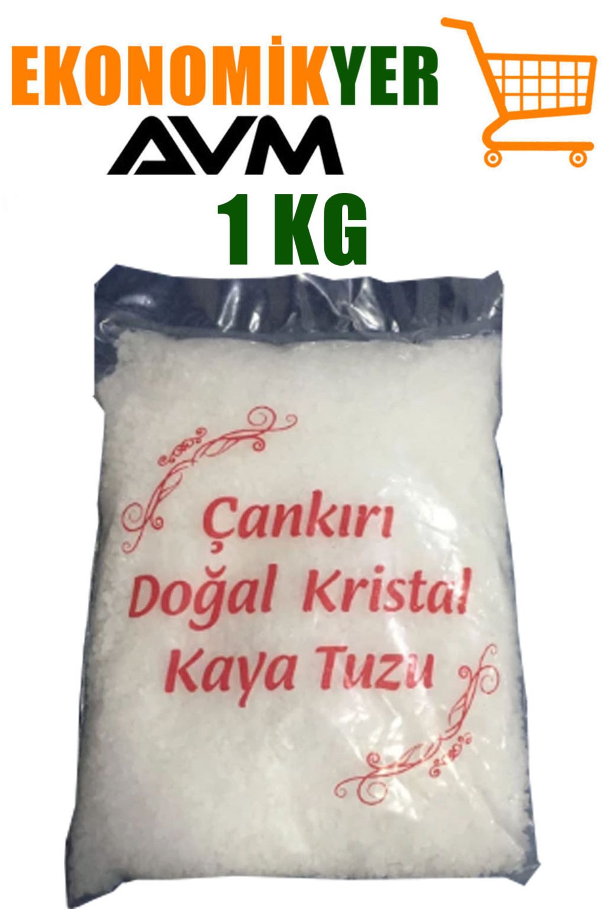 TUZ KRİSTAL KAYA TUZU ÇANKIRI TUZU 1 KG