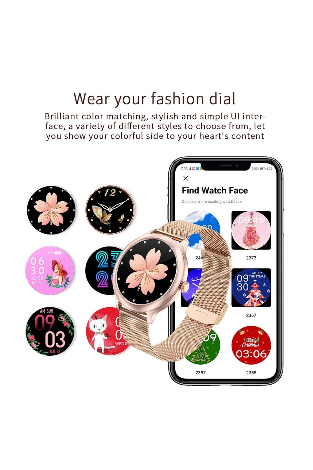 ideal STORE-Smartwatch idealStore PowStell, Design Slim, Moduri MultiSport, Monitorizare Sanatate, Memento Perso 4