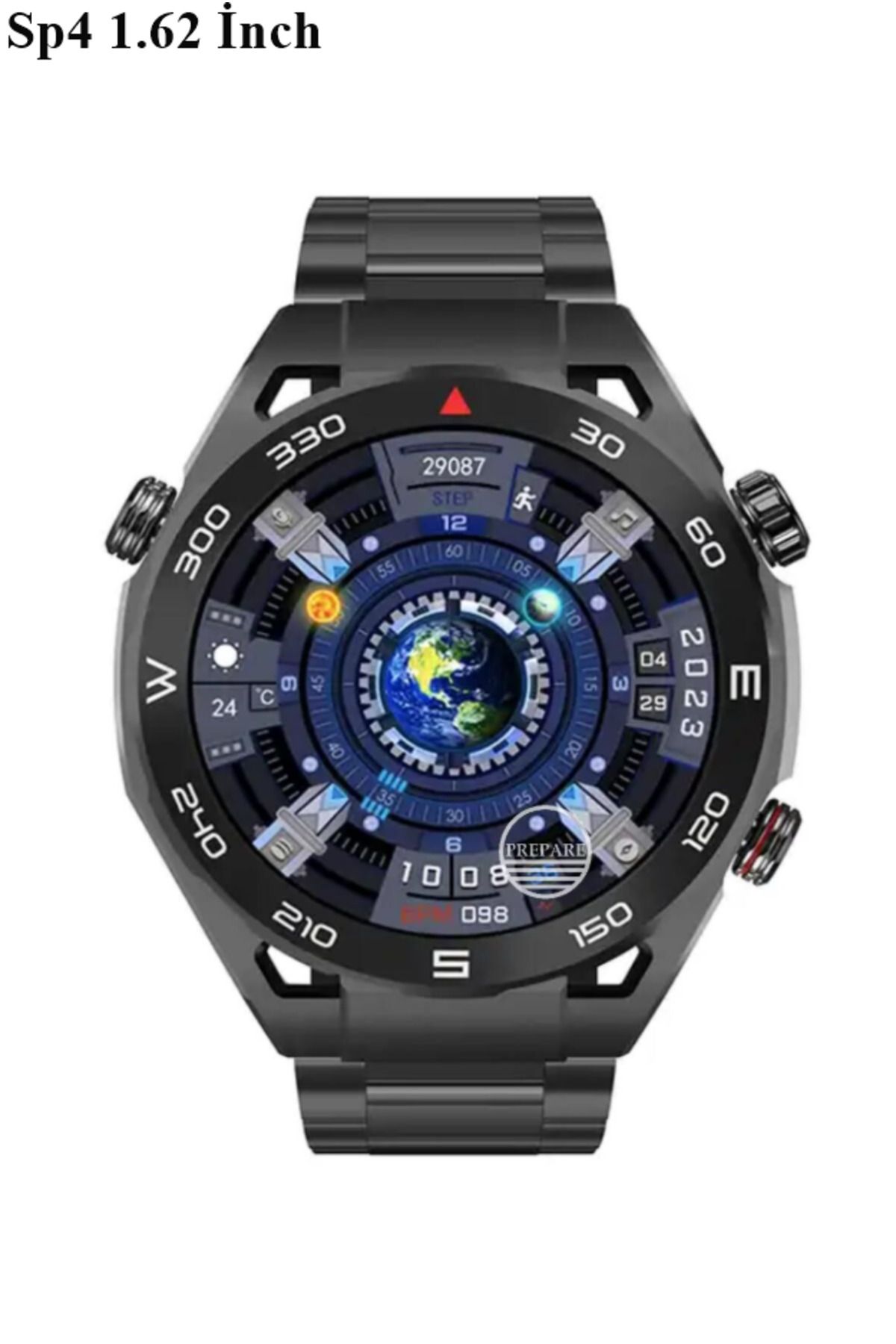 AVŞA Global Watch SK4-SP4 Akıllı Saat 1,62inç 49mm Ip67 Full Hd Ekran Sesli Arama Nfc 2 Kordonlu