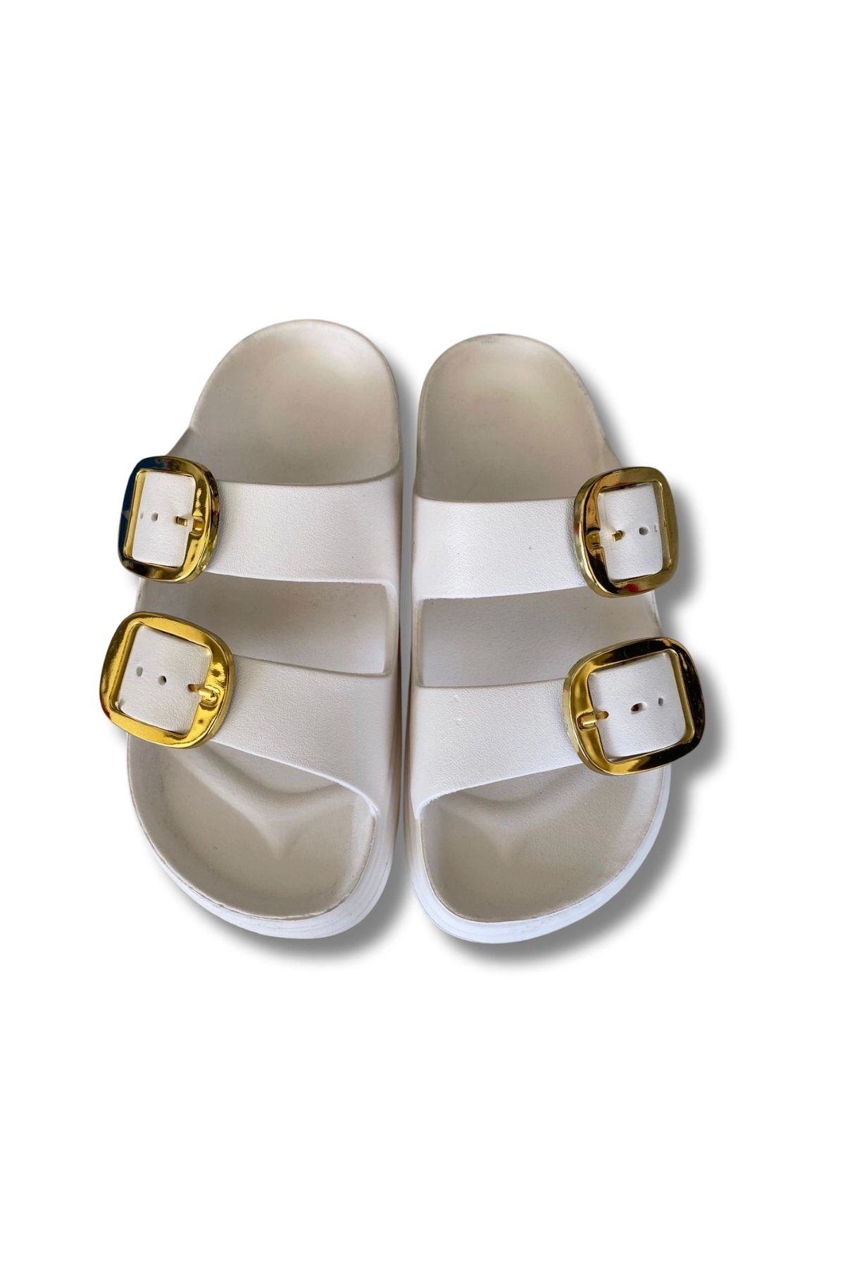 Lovita Shoes Lovita Tokalı Kadın Terlik 36-40 Beyaz