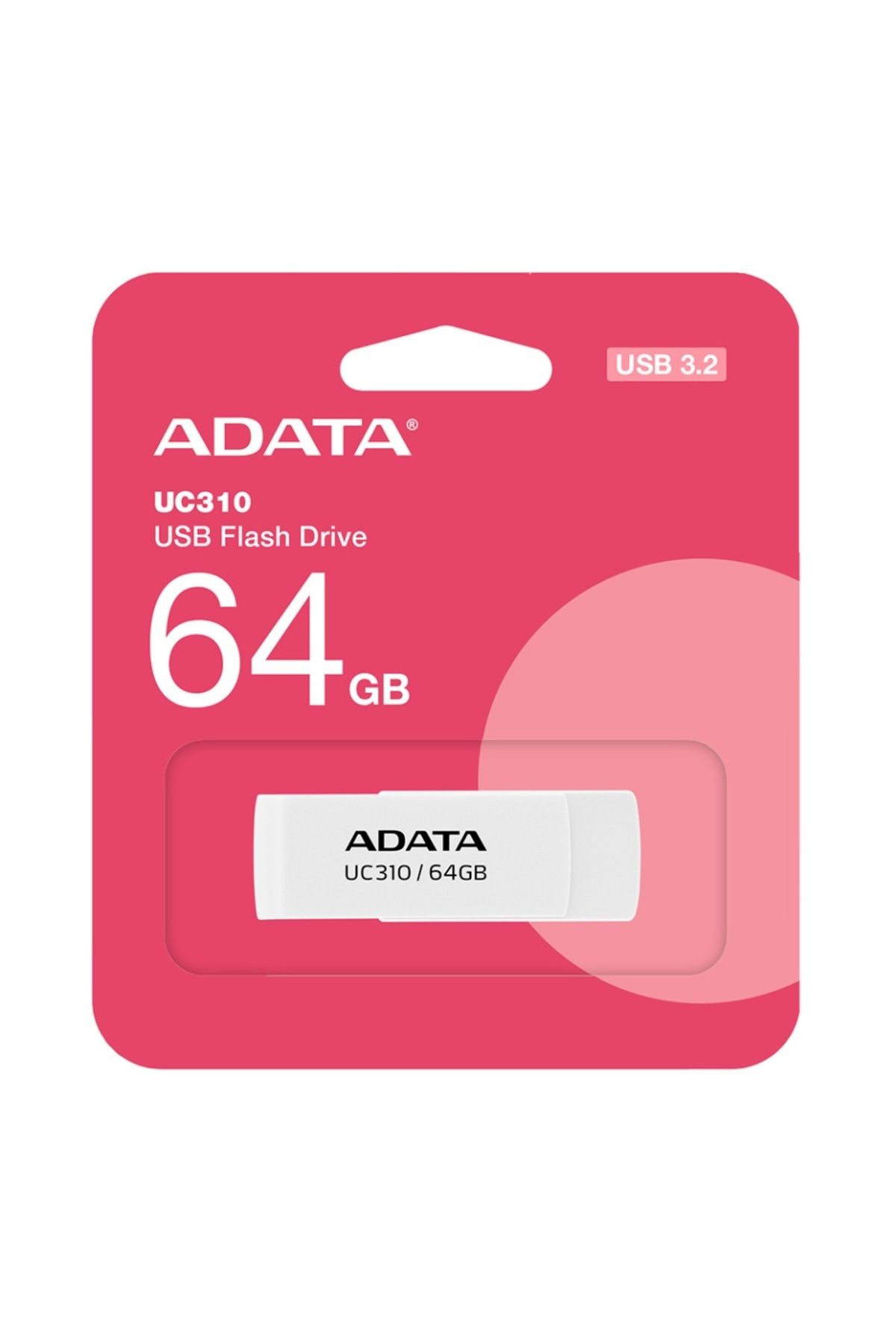Adata-Usb 3.2 Flashdrive Memory Stick, 64gb, Uc310, White 7