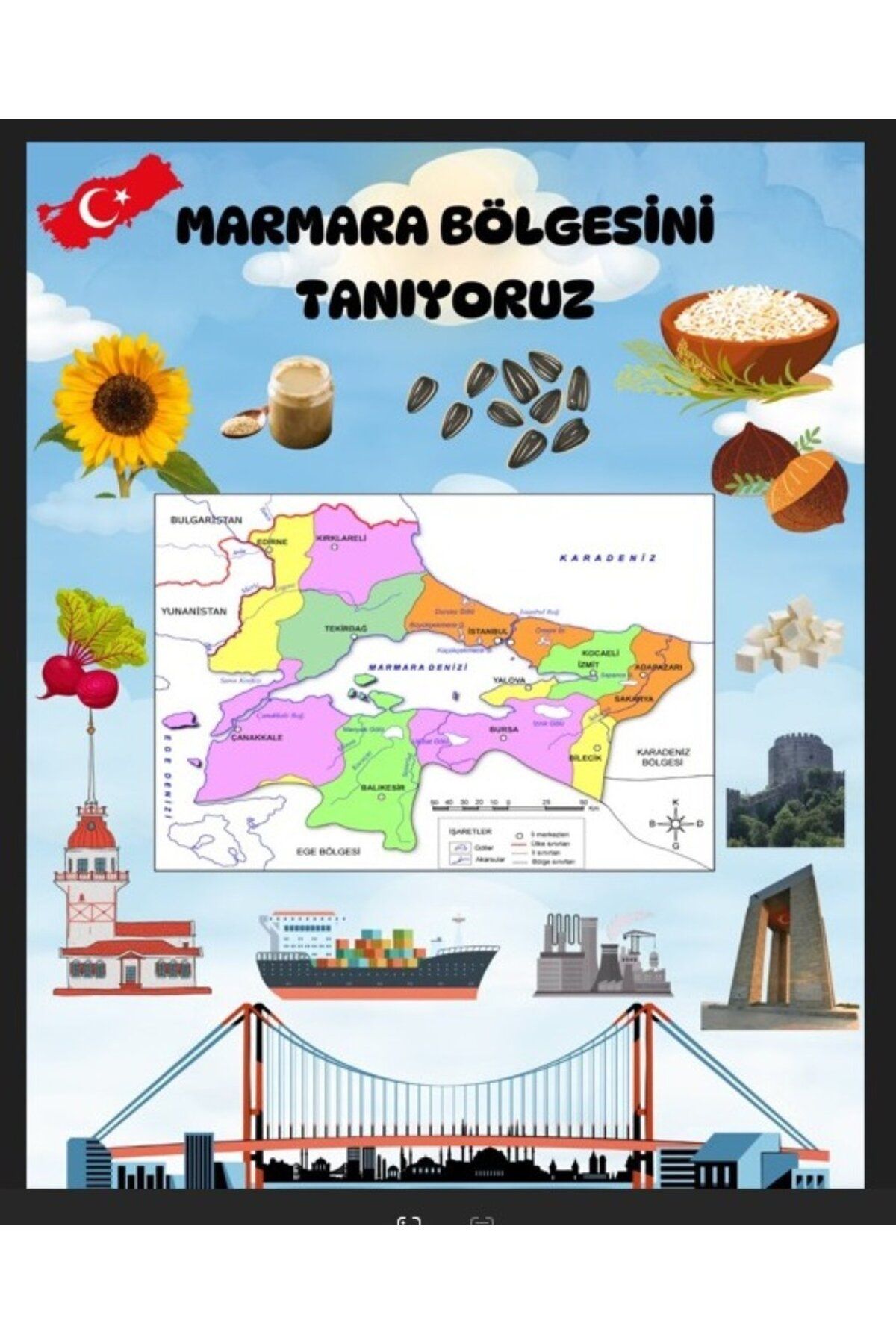 PROMISEBACKDROP2 MARMARA BÖLGESİNİ TANIYALIM, Fotoğraf Çekim Arka Fon, Renkli ve Neşeli Tasarım