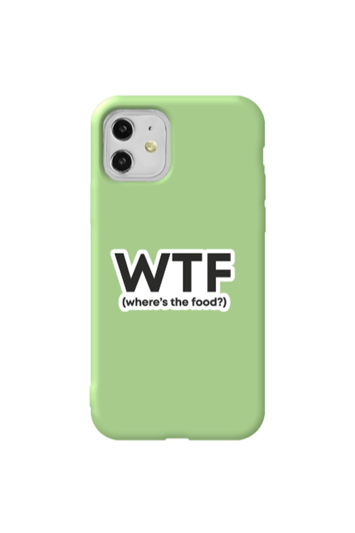Cach Cach Apple iPhone 11 Wtf Açık Yeşil Renkli Silikon Telefon Kılıfı