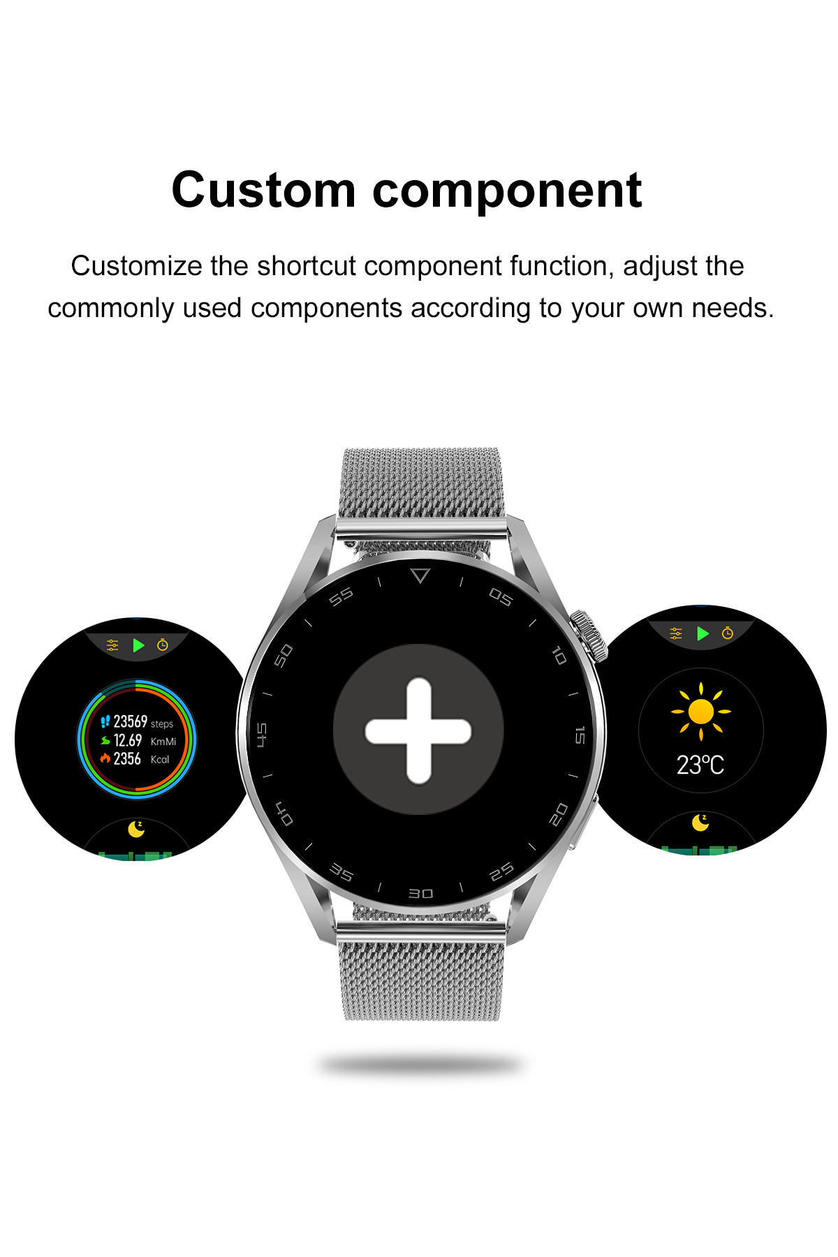 ideal STORE-Classy Premium SmartWatch idealStore, 1.36, Rotating Crown, Wireless Charging, Bluetooth Call 8