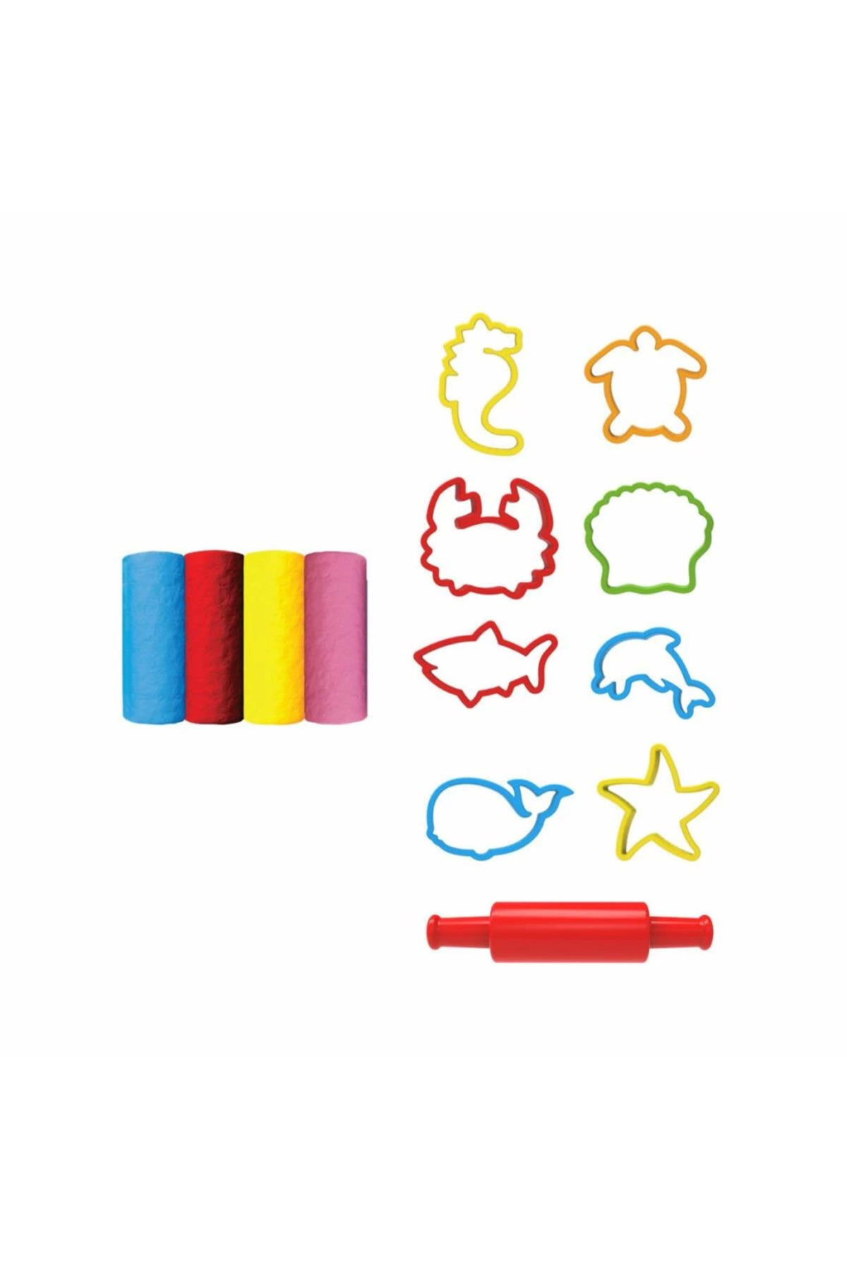 بِفاس ۰۳۶۸۴ مجموعه خمیر بازی هنر و صنایع دستی حیوانات دریایی ۲۰۰ گرمی