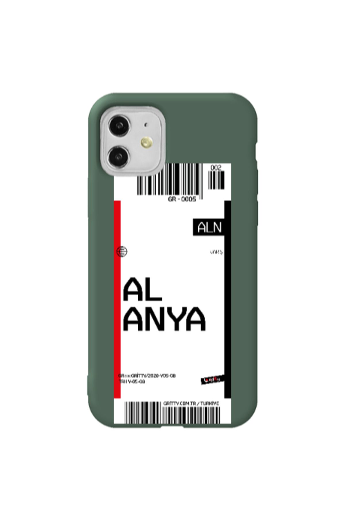 Cach Cach Apple iPhone 11 Alanya Koyu Yeşil Renkli Silikon Telefon Kılıfı