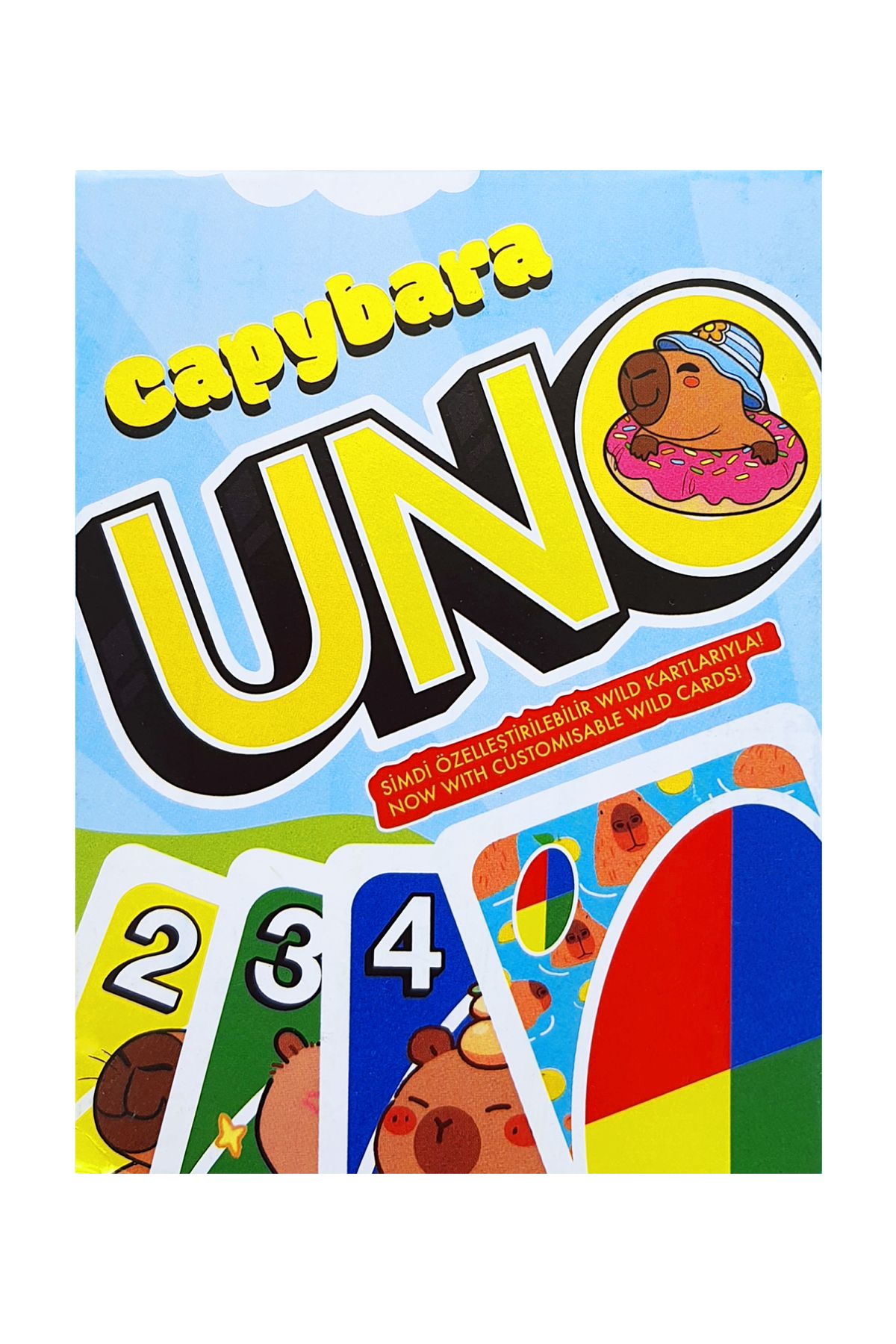 POPKONSOL Uno Capybara Oyun Kartı Resimli Uno Oyun